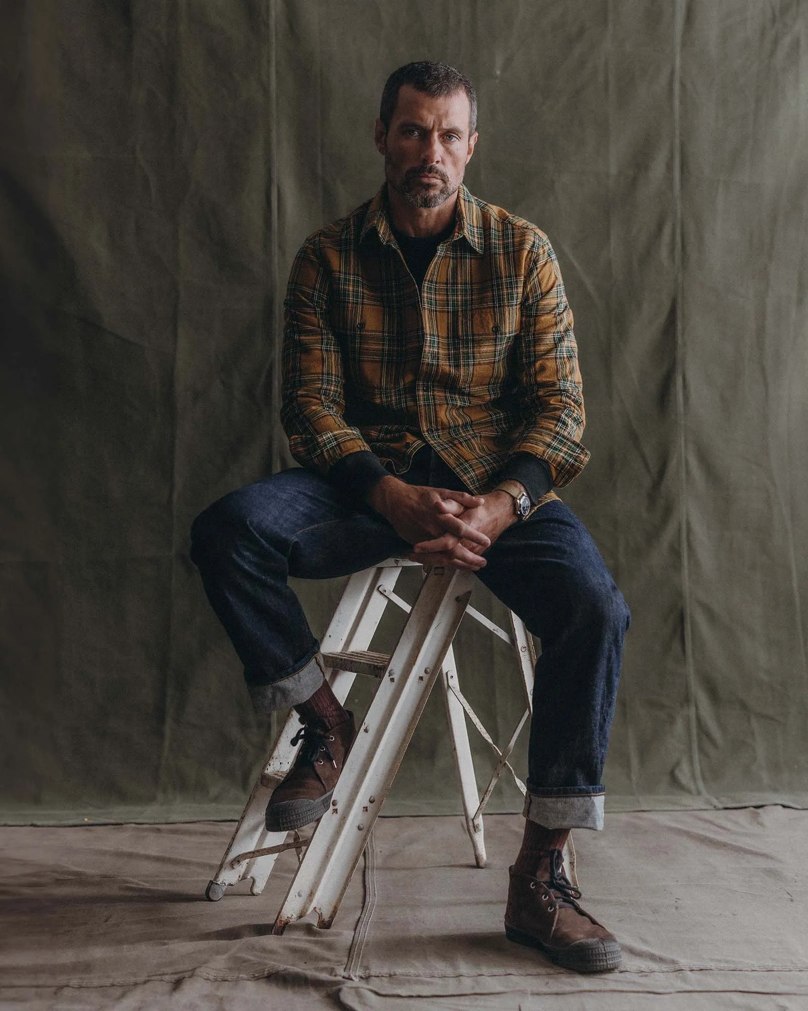 The Craftsman Shirt in Fern Plaid sold by Taylor Stitch product image thumbnail 3
