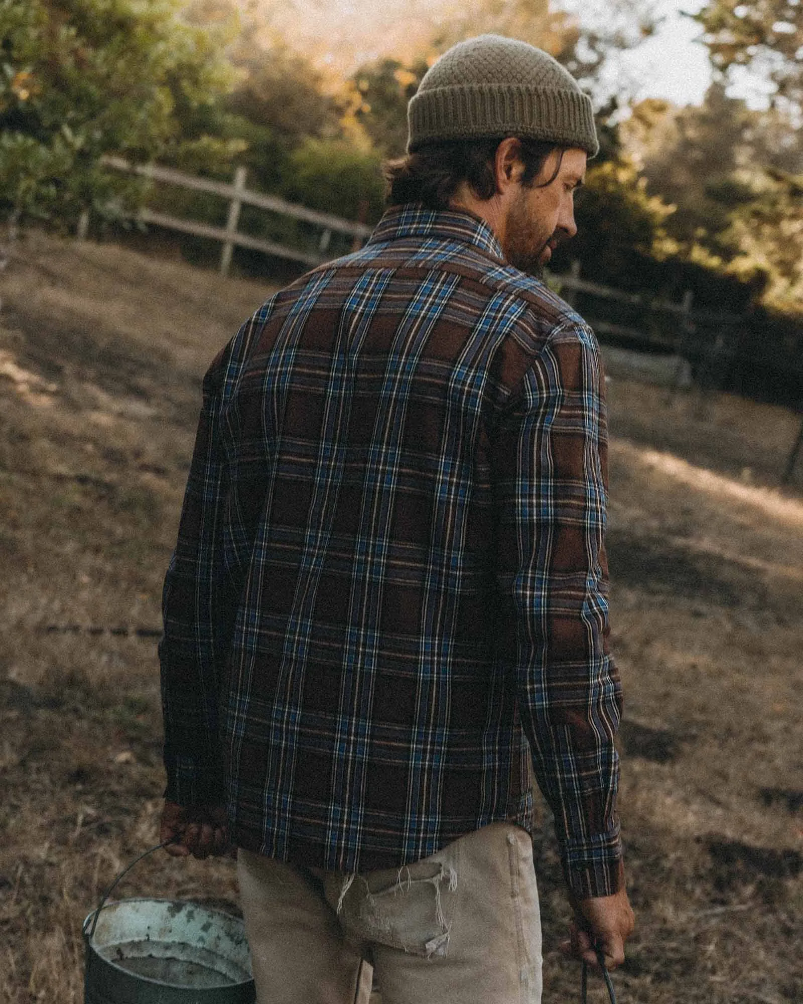 The Craftsman Shirt in Brick Plaid sold by Taylor Stitch product image thumbnail 4