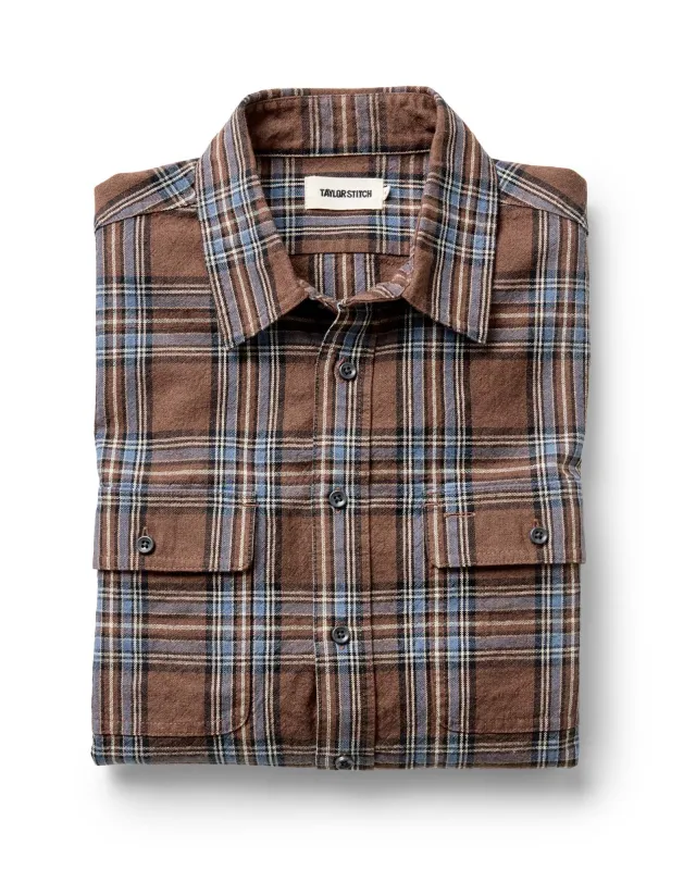The Craftsman Shirt in Brick Plaid sold by Taylor Stitch