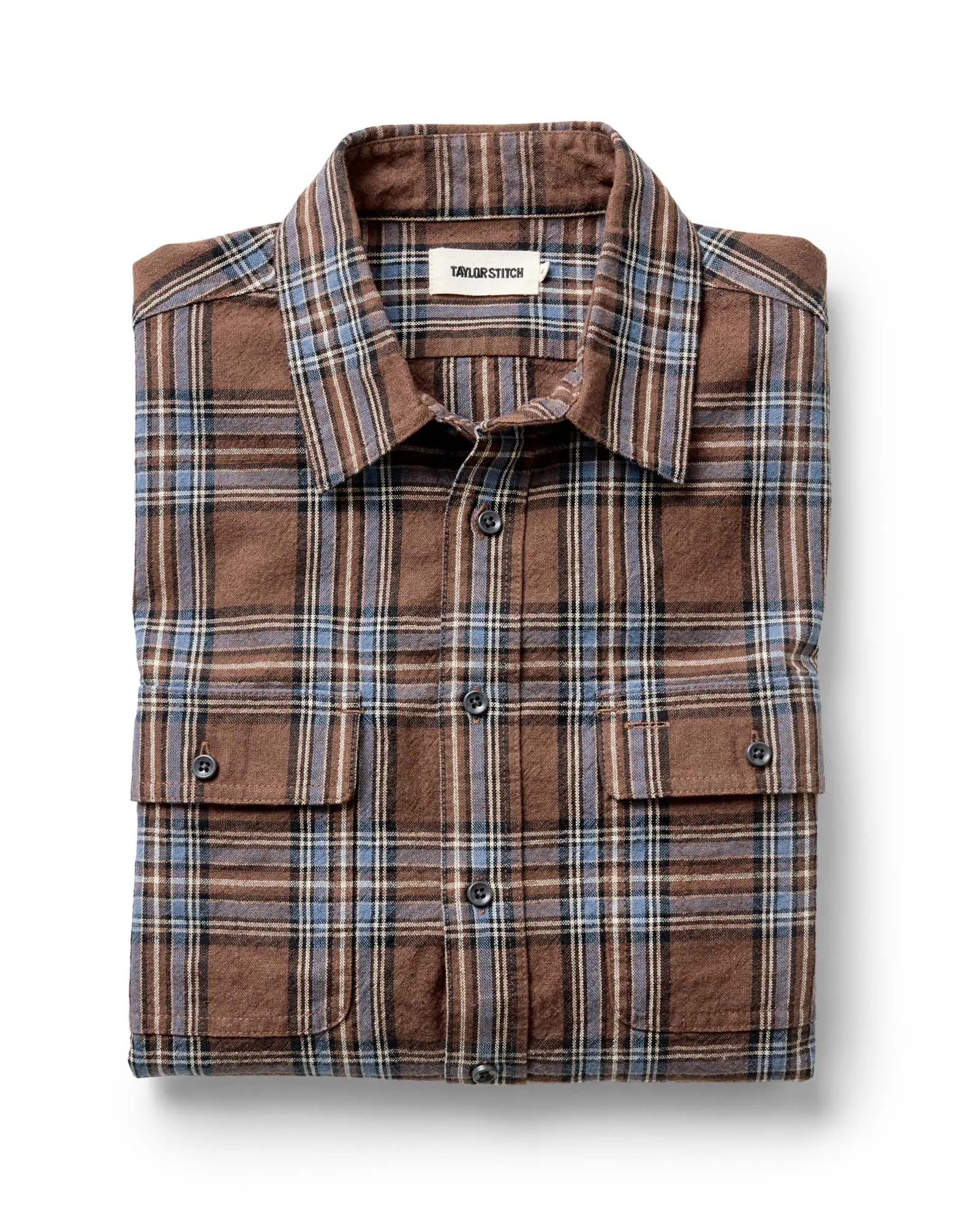 The Craftsman Shirt in Brick Plaid sold by Taylor Stitch