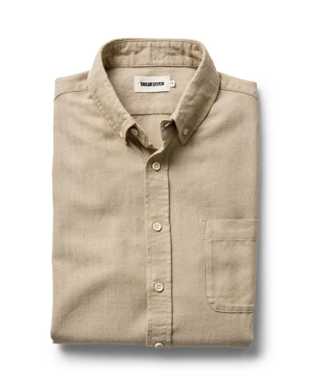 The Jack in Sand Herringbone sold by Taylor Stitch