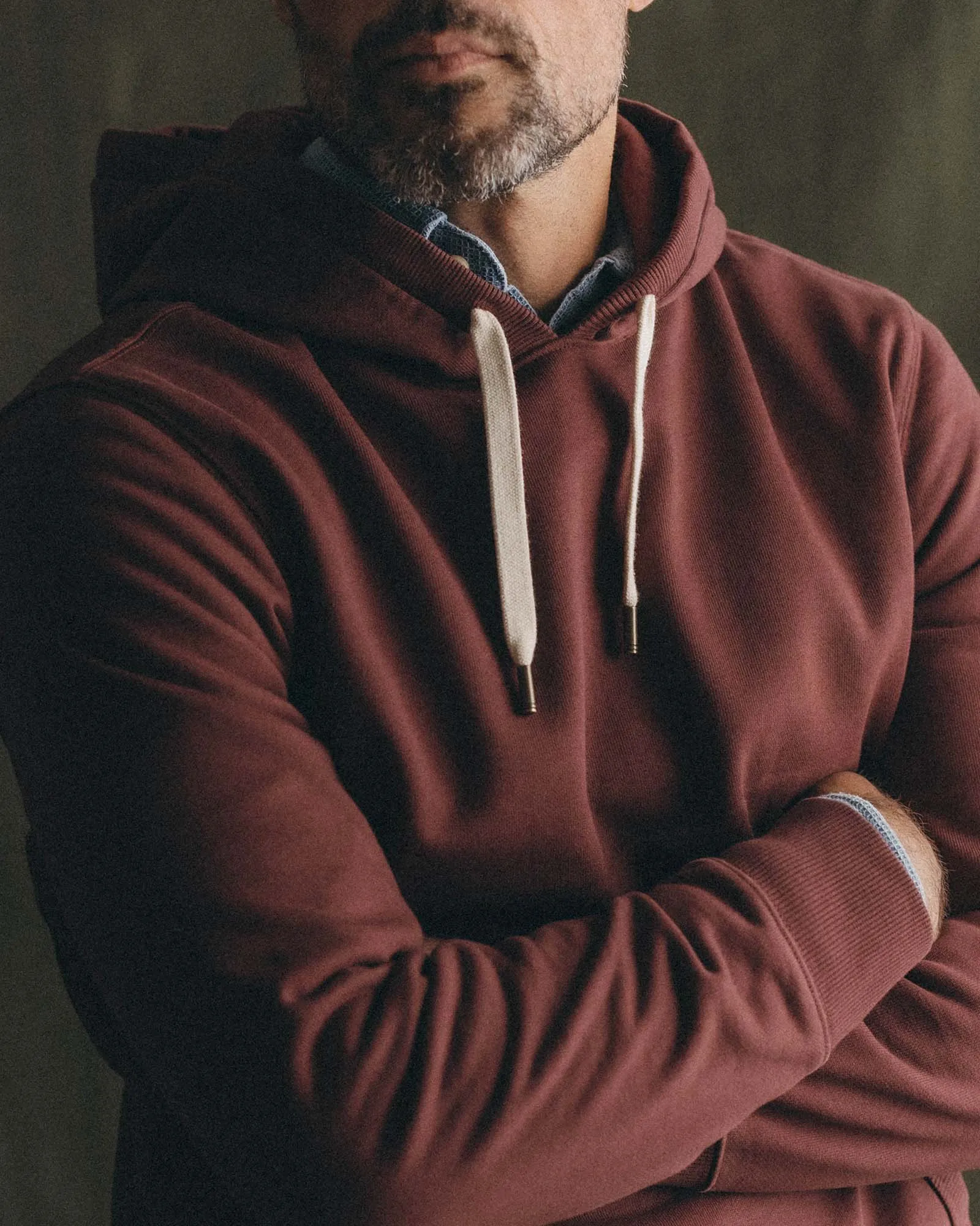 The Shop Hoodie in Dried Cherry sold by Taylor Stitch product image thumbnail 3