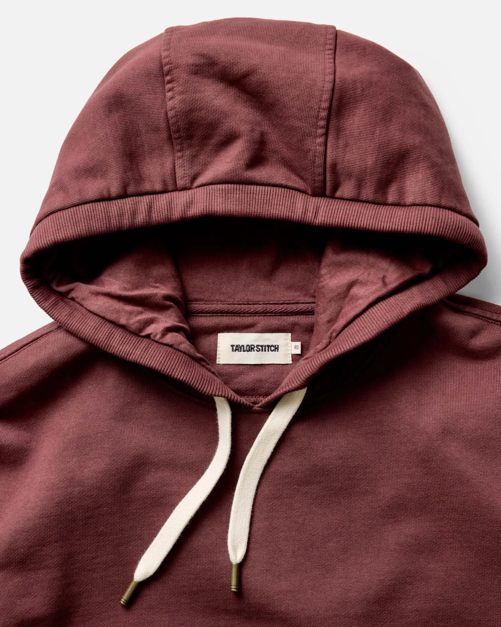 The Shop Hoodie in Dried Cherry sold by Taylor Stitch product image thumbnail 5