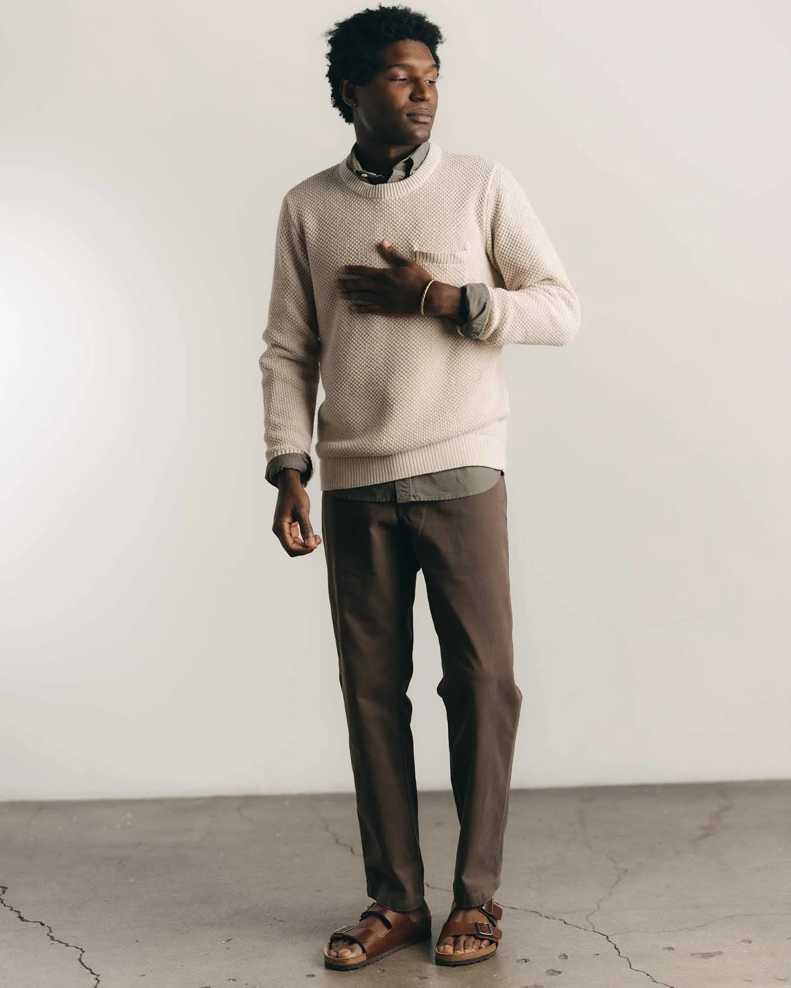 The Straight Foundation Pant in Organic Espresso sold by Taylor Stitch product image thumbnail 2