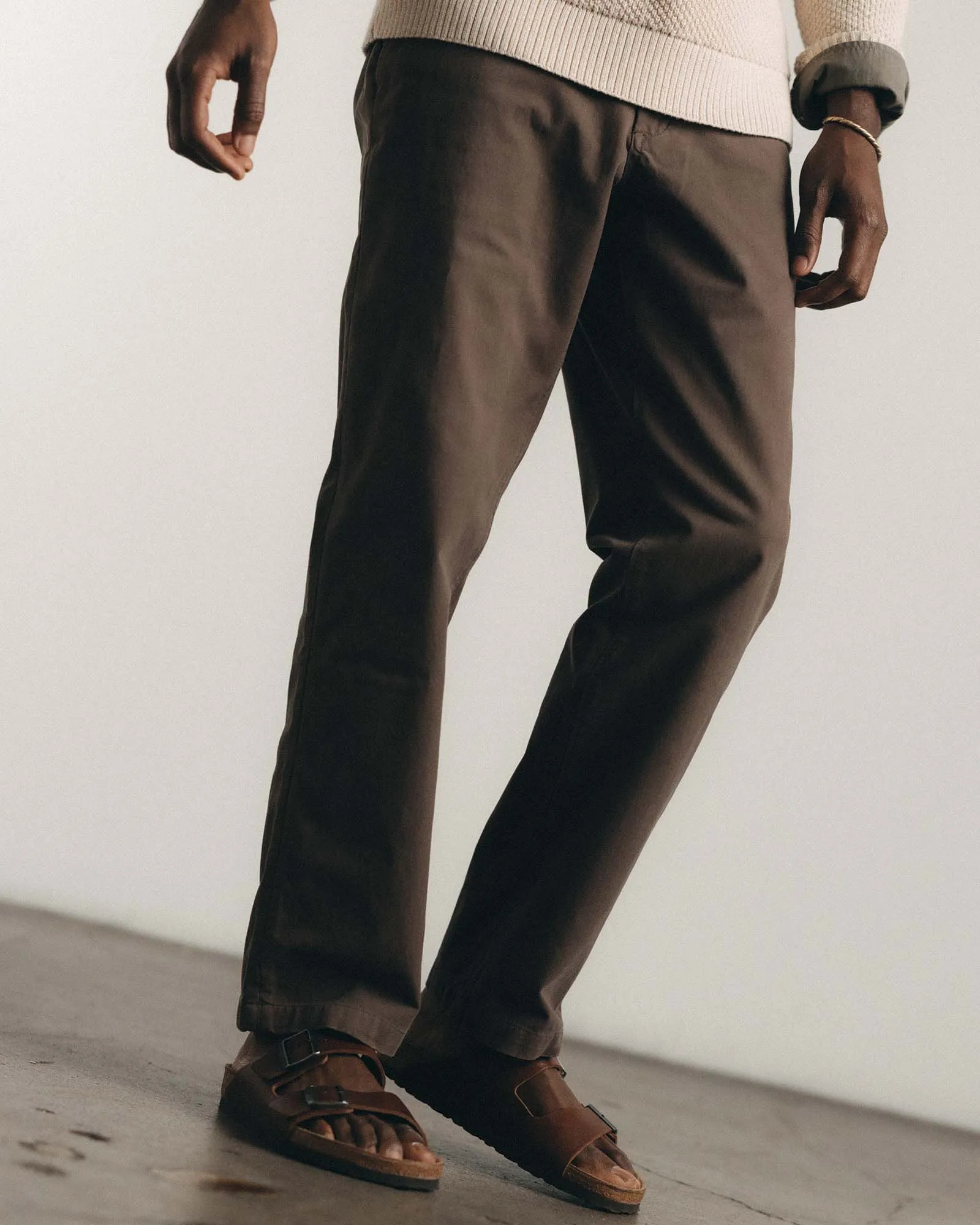 The Straight Foundation Pant in Organic Espresso sold by Taylor Stitch product image thumbnail 3