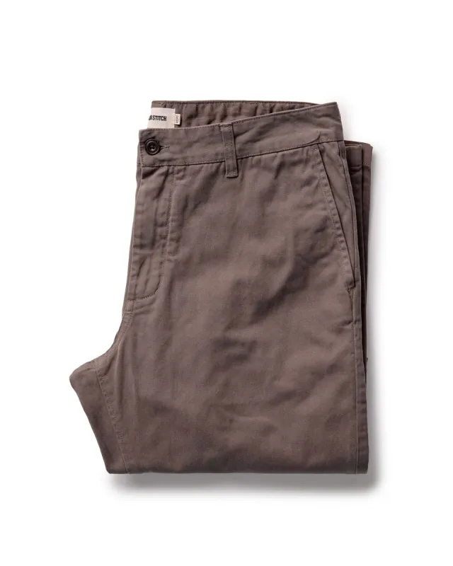 The Straight Foundation Pant in Organic Espresso sold by Taylor Stitch