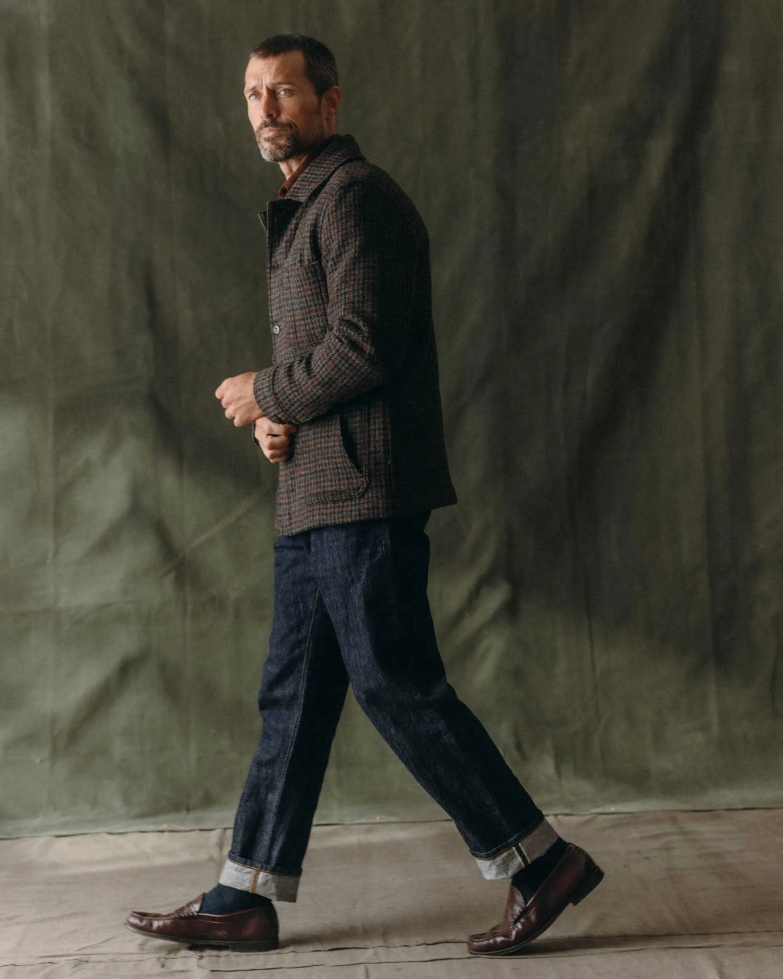 The Ojai Jacket in Marsh Guncheck Harris Tweed Wool sold by Taylor Stitch product image thumbnail 3