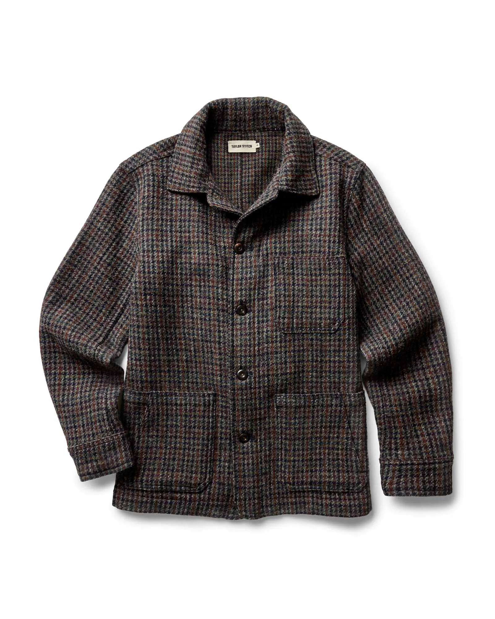 The Ojai Jacket in Marsh Guncheck Harris Tweed Wool sold by Taylor Stitch