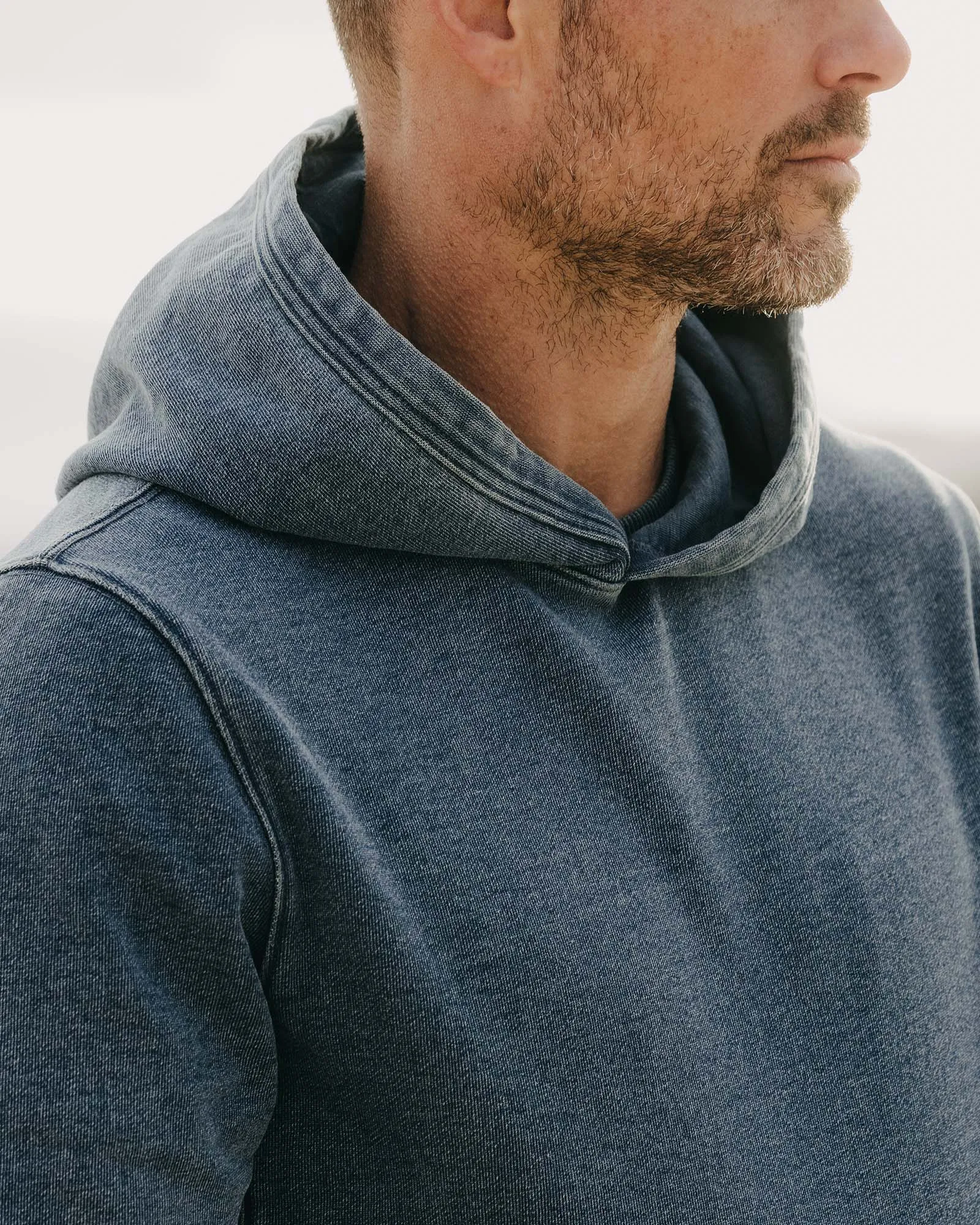 The Sunset Hoodie in Washed Indigo Terry sold by Taylor Stitch product image thumbnail 4