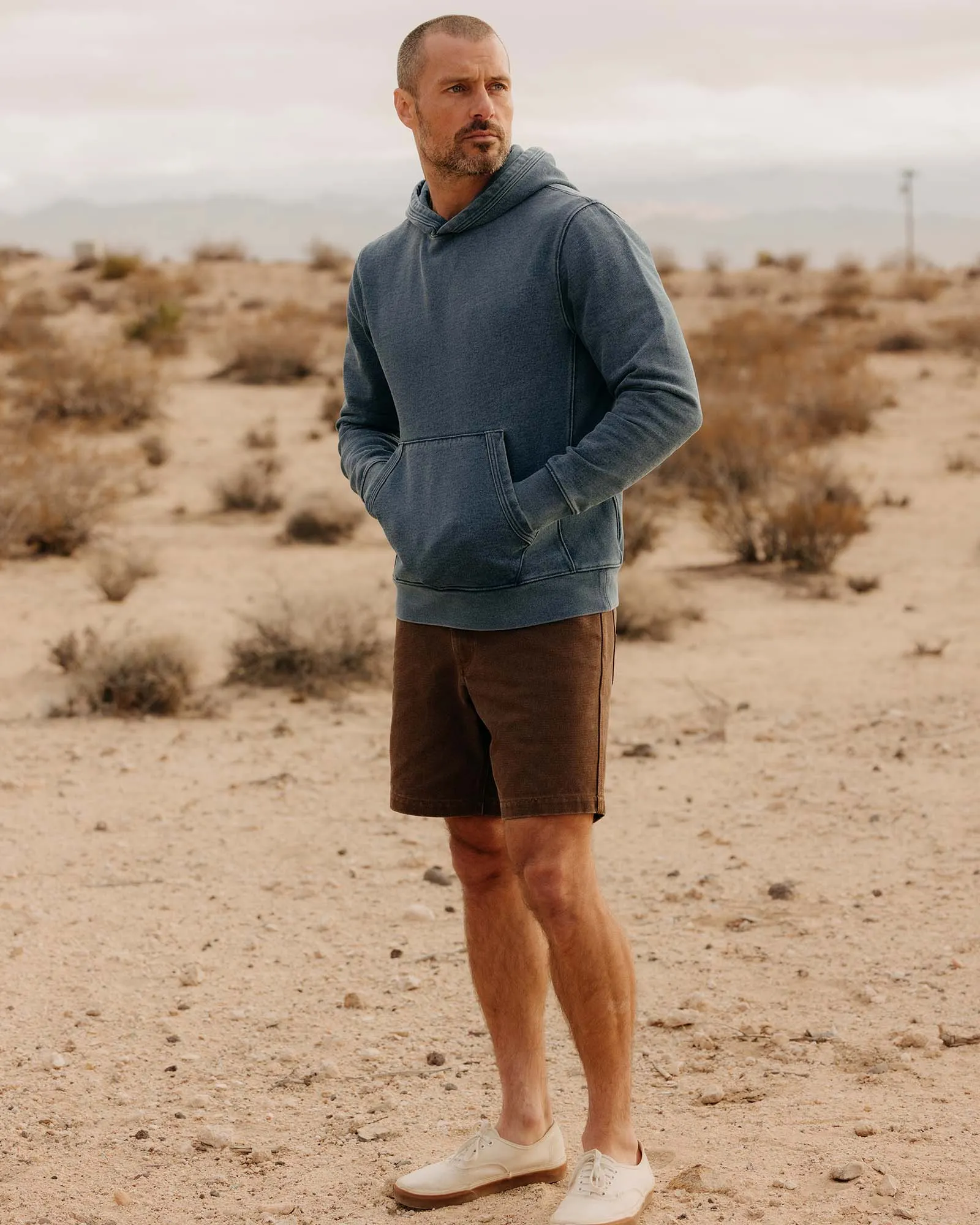 The Sunset Hoodie in Washed Indigo Terry sold by Taylor Stitch product image thumbnail 5