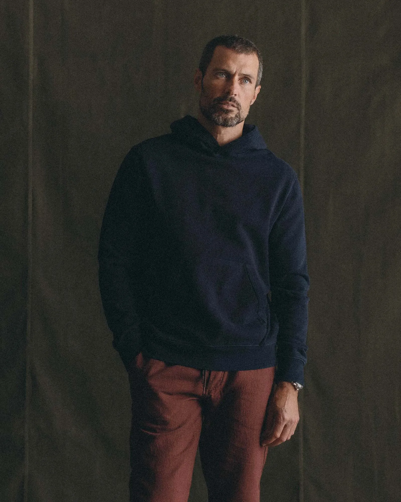 The Sunset Hoodie in Rinsed Indigo Terry sold by Taylor Stitch product image thumbnail 2