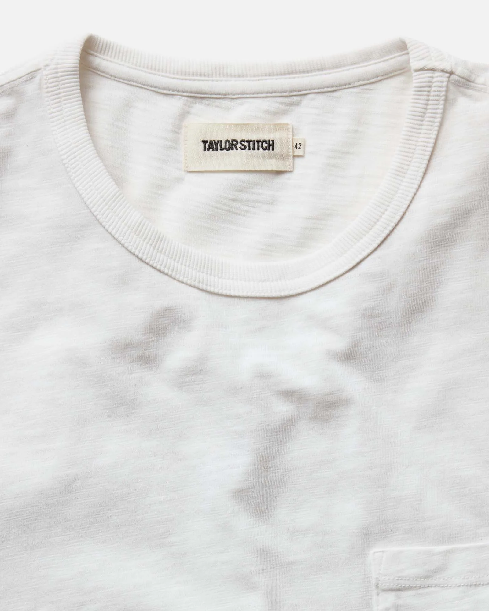 The Slub Tee in White sold by Taylor Stitch product image thumbnail 2