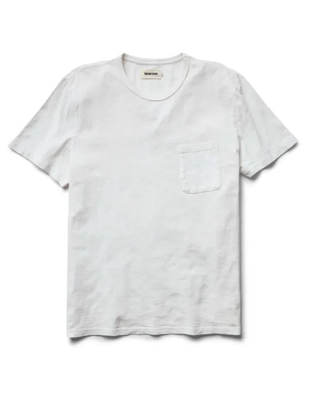 The Slub Tee in White sold by Taylor Stitch