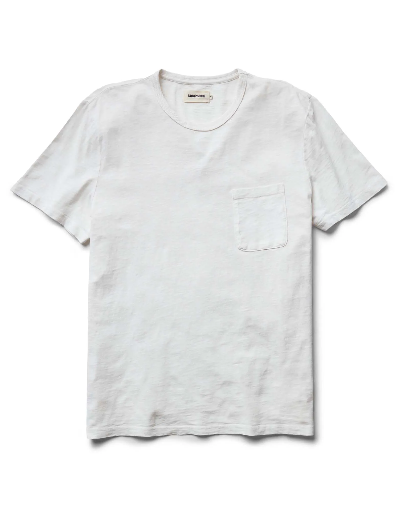 The Slub Tee in White sold by Taylor Stitch