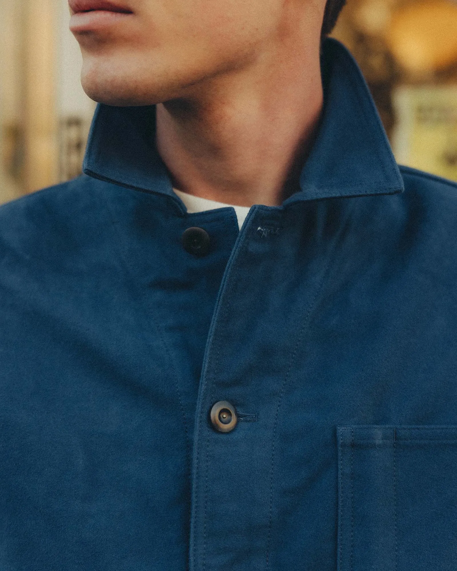 The Ojai Jacket in French Blue Moleskin sold by Taylor Stitch product image thumbnail 3
