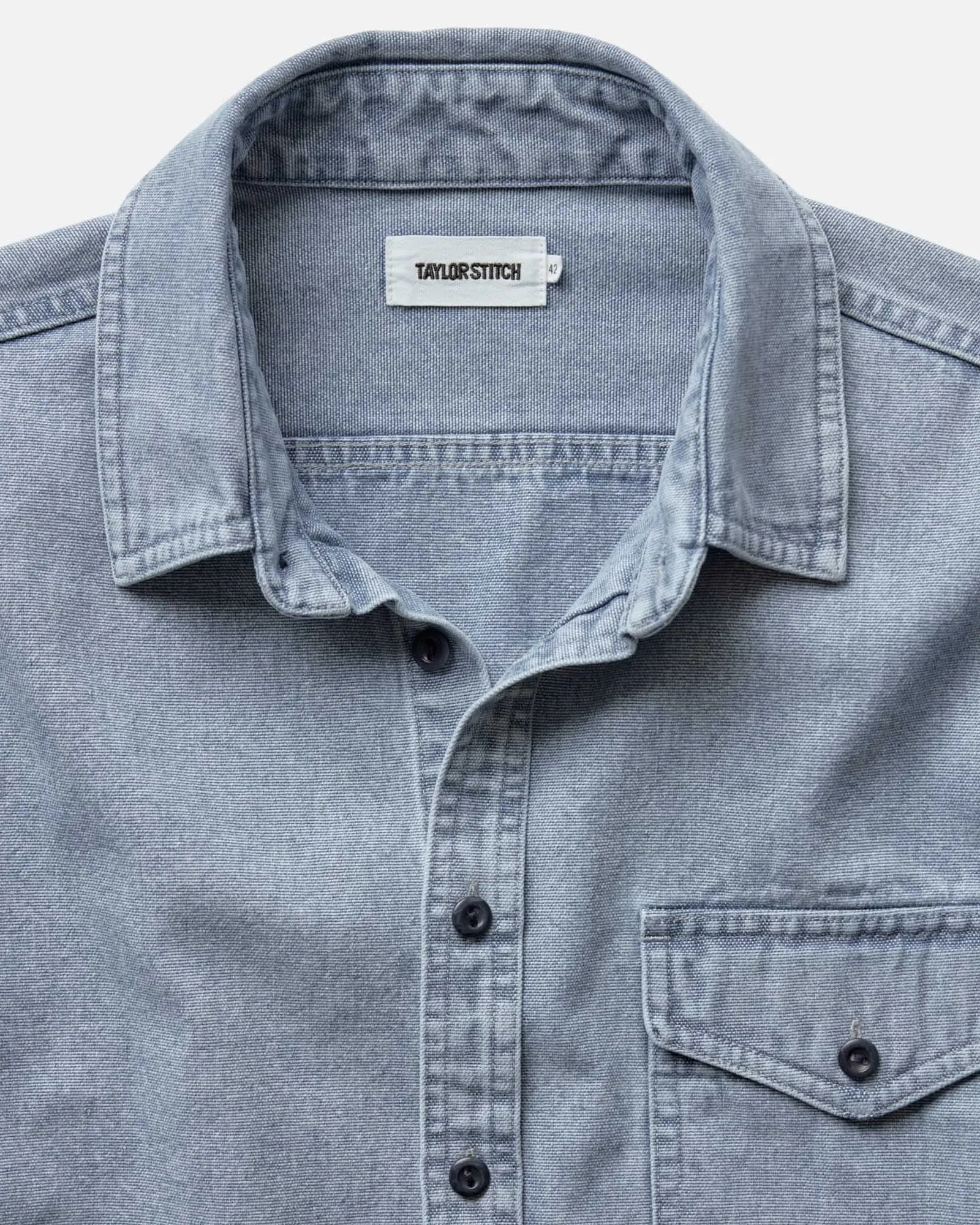 The Cadet Shirt in Washed Indigo Oxford sold by Taylor Stitch product image thumbnail 4