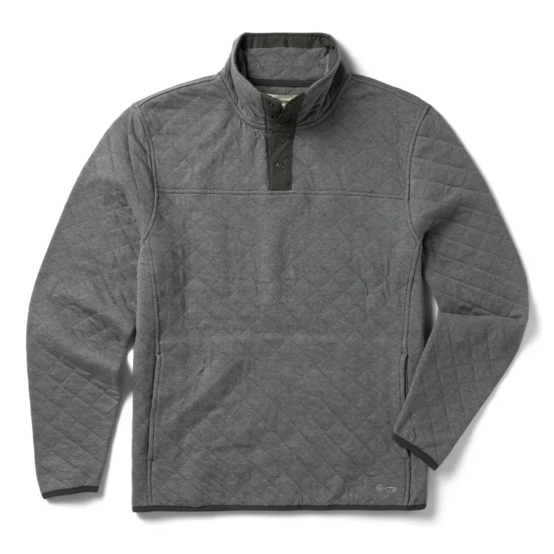 The Fall Line Pullover in Cypress Heather made by Taylor Stitch