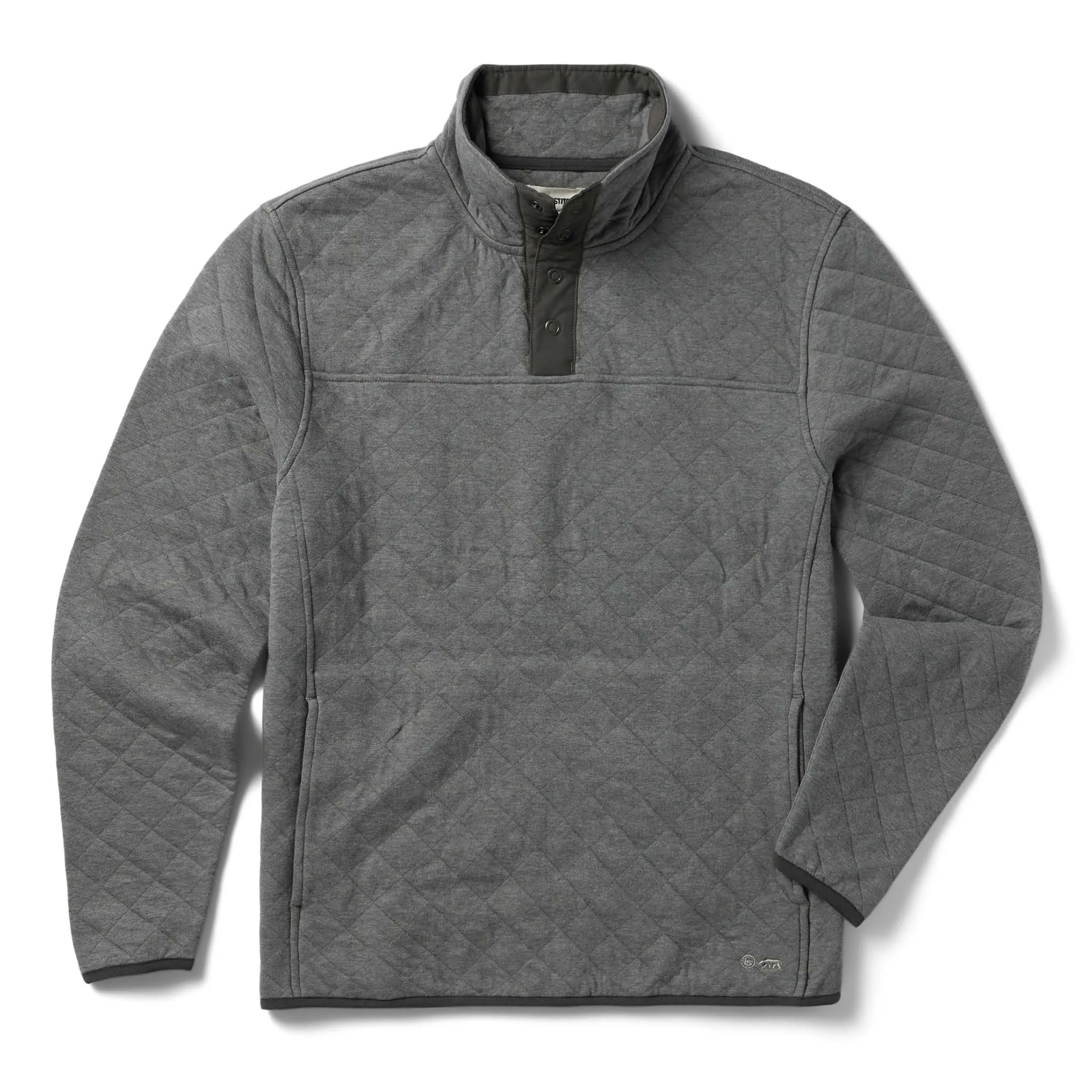 The Fall Line Pullover in Cypress Heather sold by Taylor Stitch