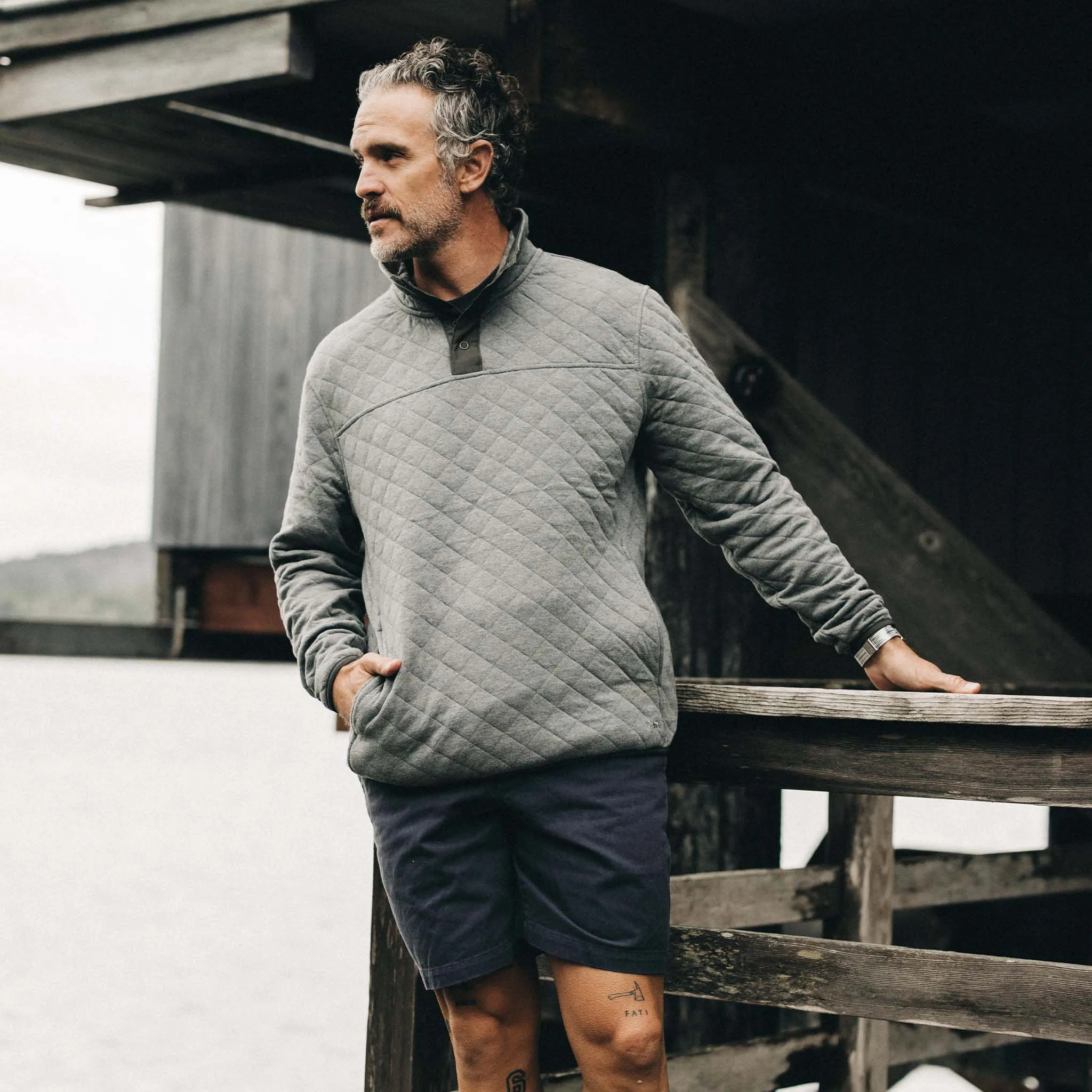 The Fall Line Pullover in Cypress Heather sold by Taylor Stitch product image thumbnail 2