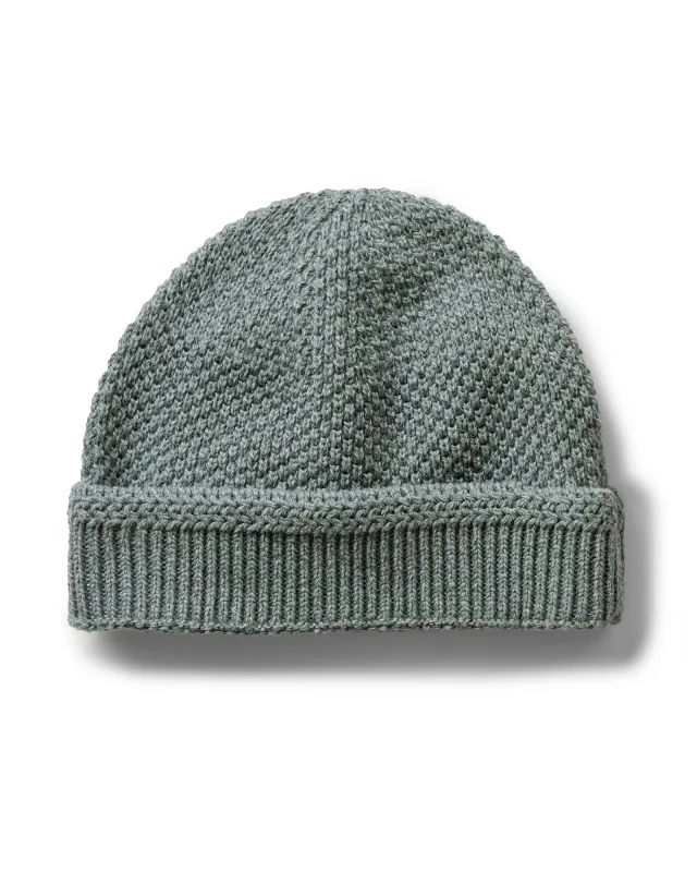 The Crawford Beanie in Deep Sea Twist sold by Taylor Stitch
