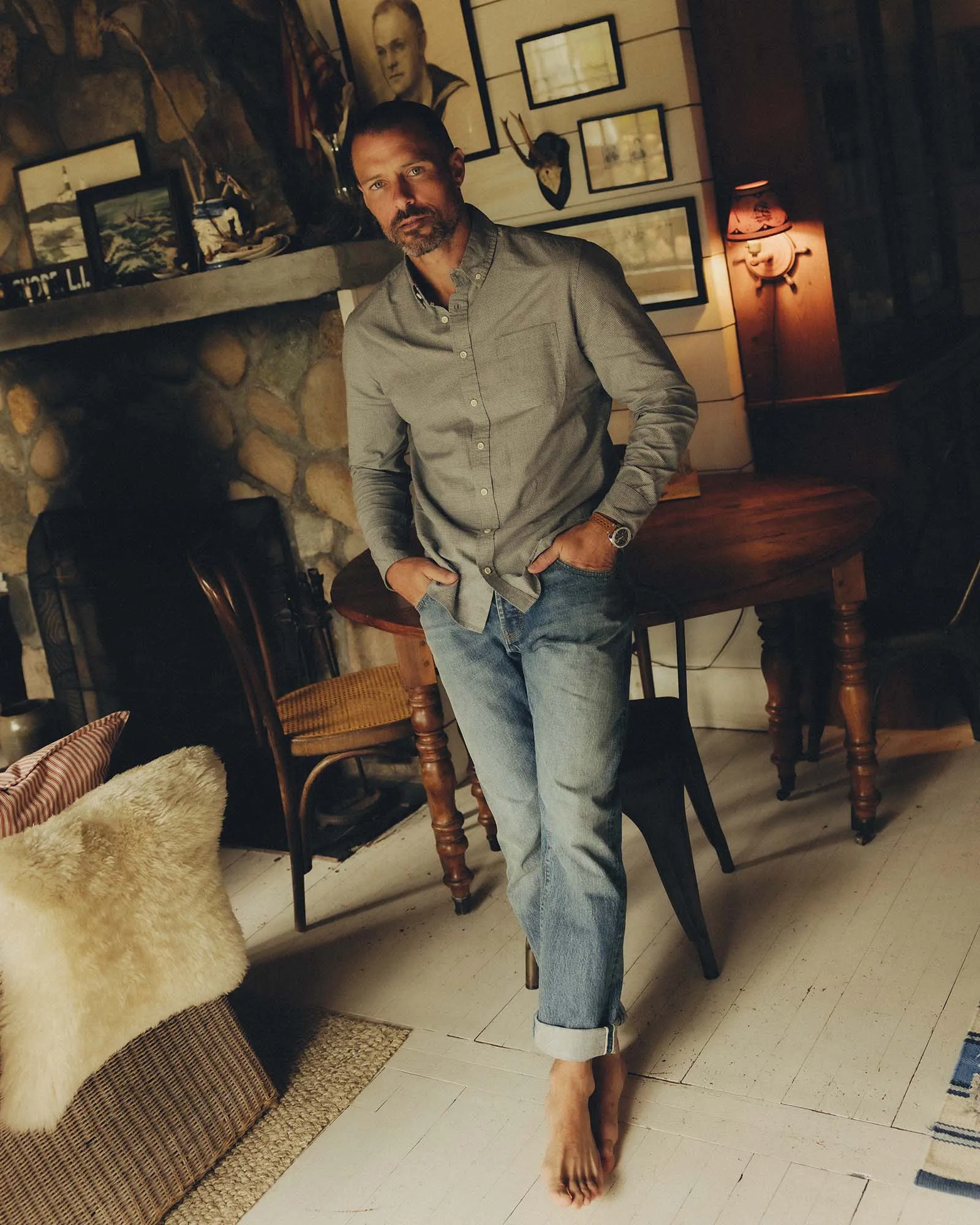 The Democratic Jean in Light Wash Organic Selvedge sold by Taylor Stitch product image thumbnail 3