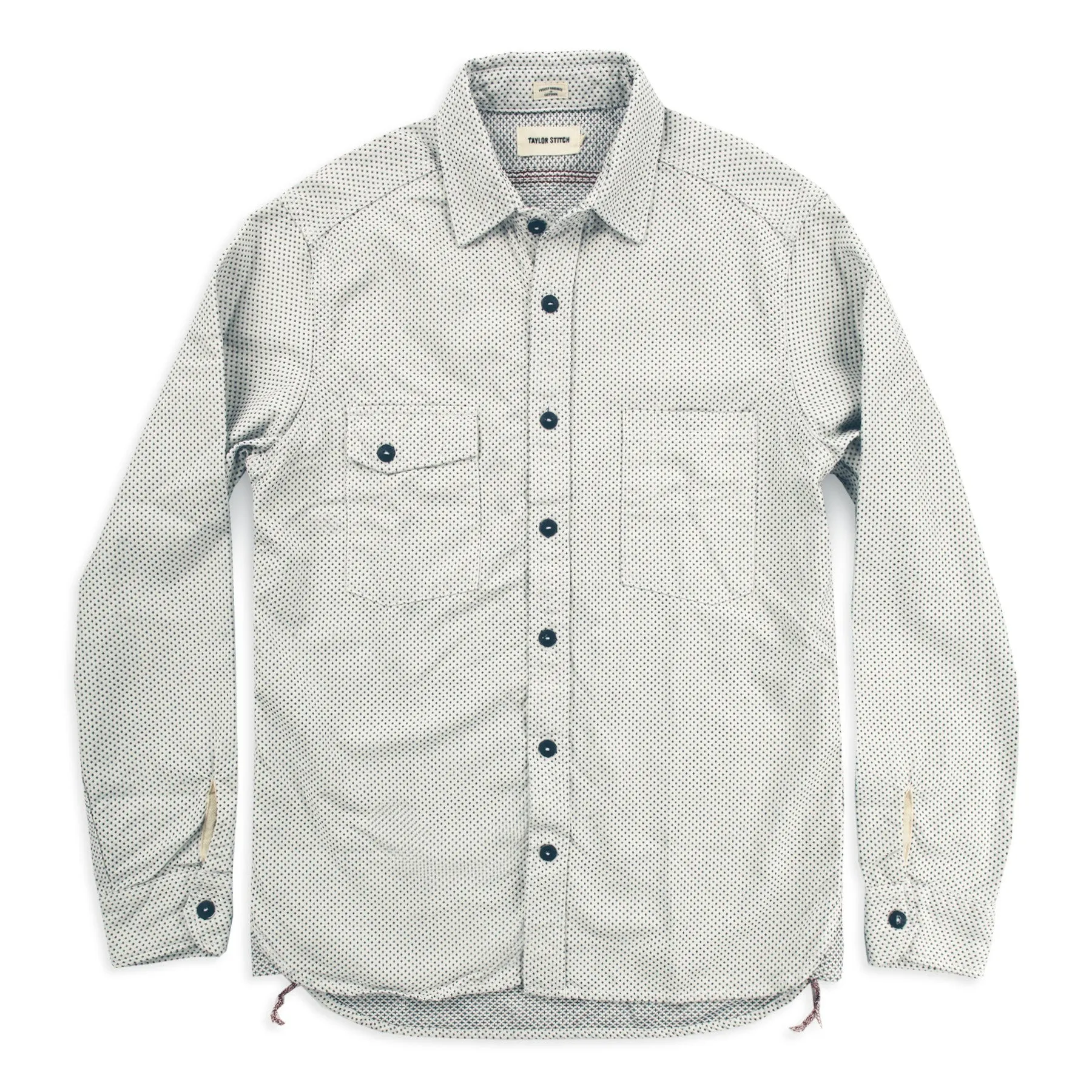 The Utility Shirt in Natural Cross Jacquard sold by Taylor Stitch product image thumbnail 3