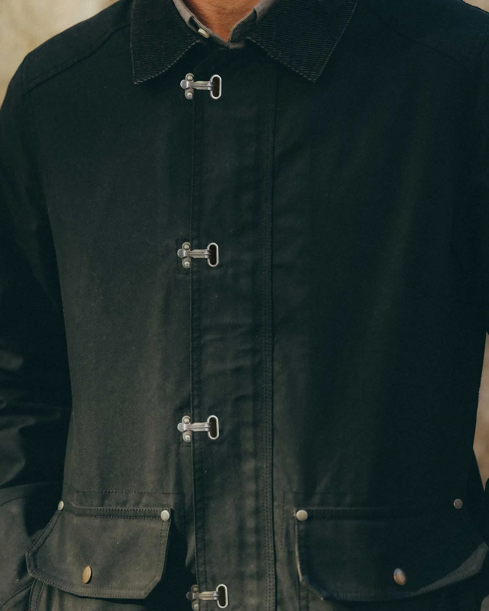 The Cinder Jacket in Coal Dry Wax sold by Taylor Stitch product image thumbnail 3