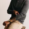 The Heavy Bag Henley in Heather Grey sold by Taylor Stitch