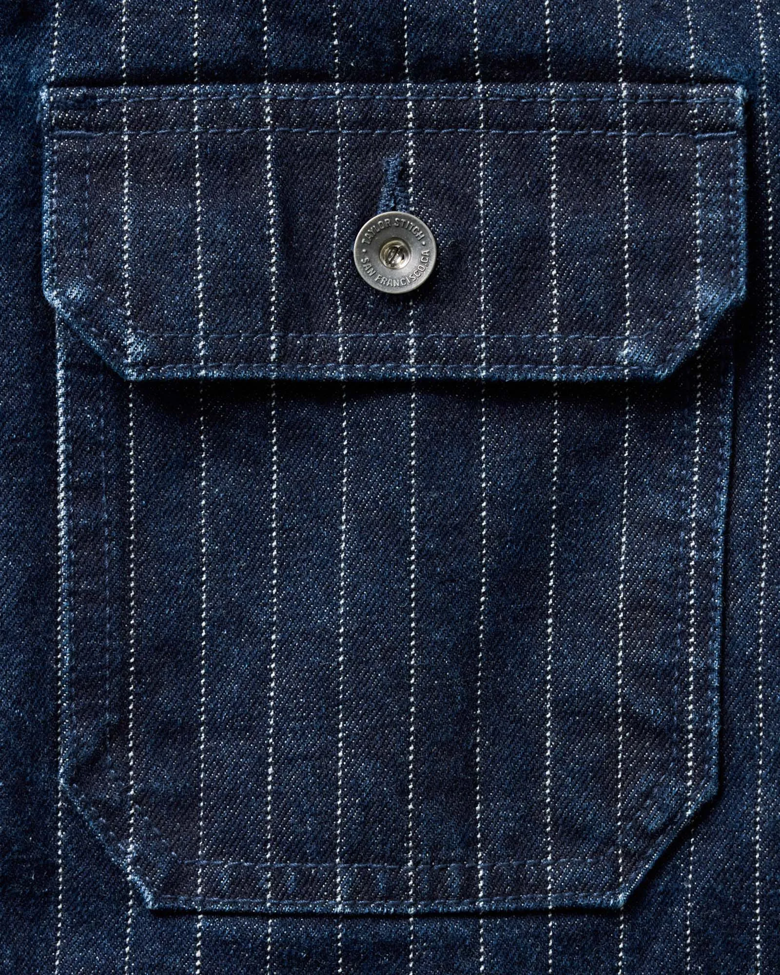 The Fremont Jacket in Rinsed Indigo Dobby Denim sold by Taylor Stitch product image thumbnail 5