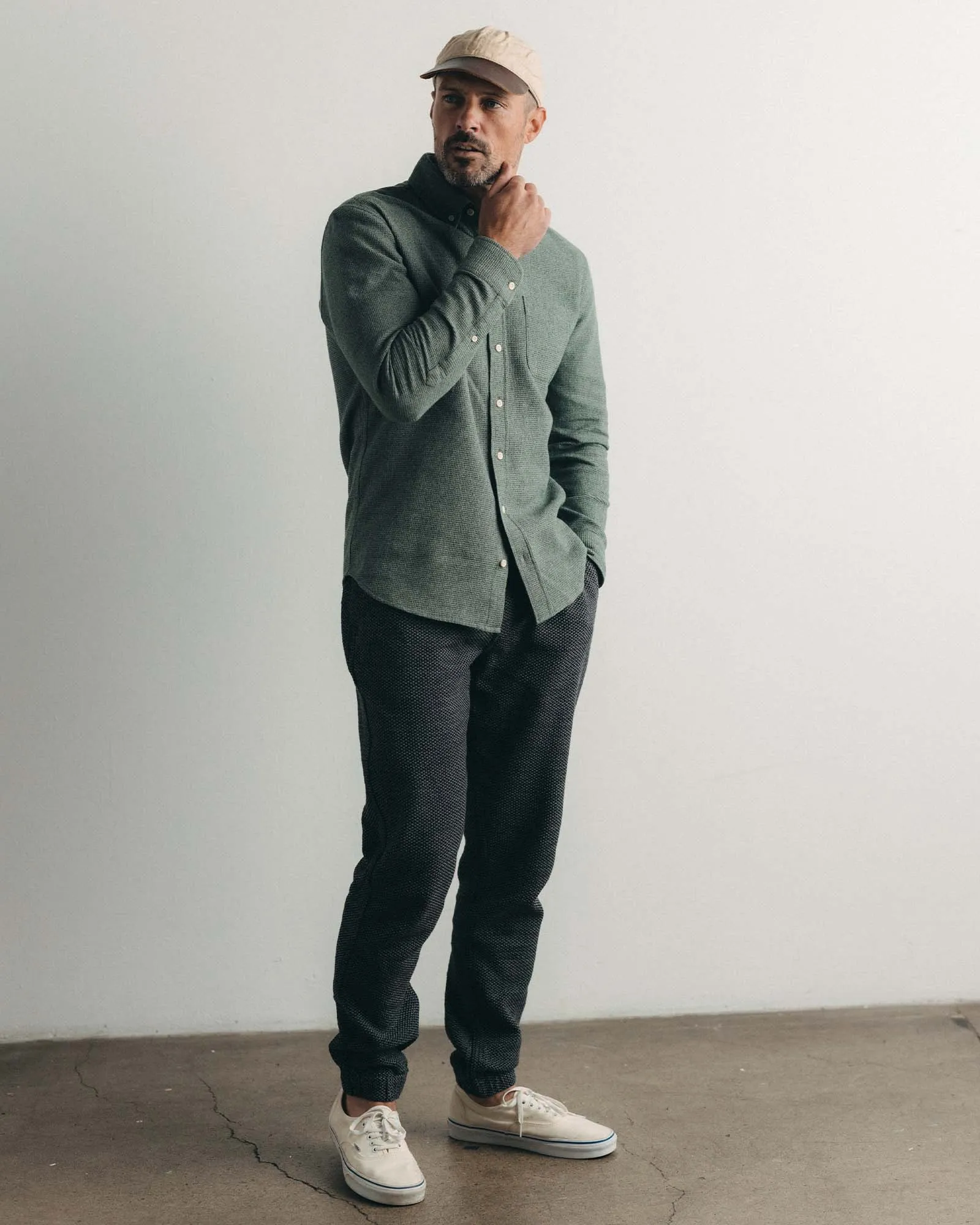 The Jack in Deep Sea Twist Waffle sold by Taylor Stitch product image thumbnail 4