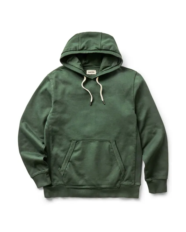 The Shop Hoodie in Ivy French Terry made by Taylor Stitch