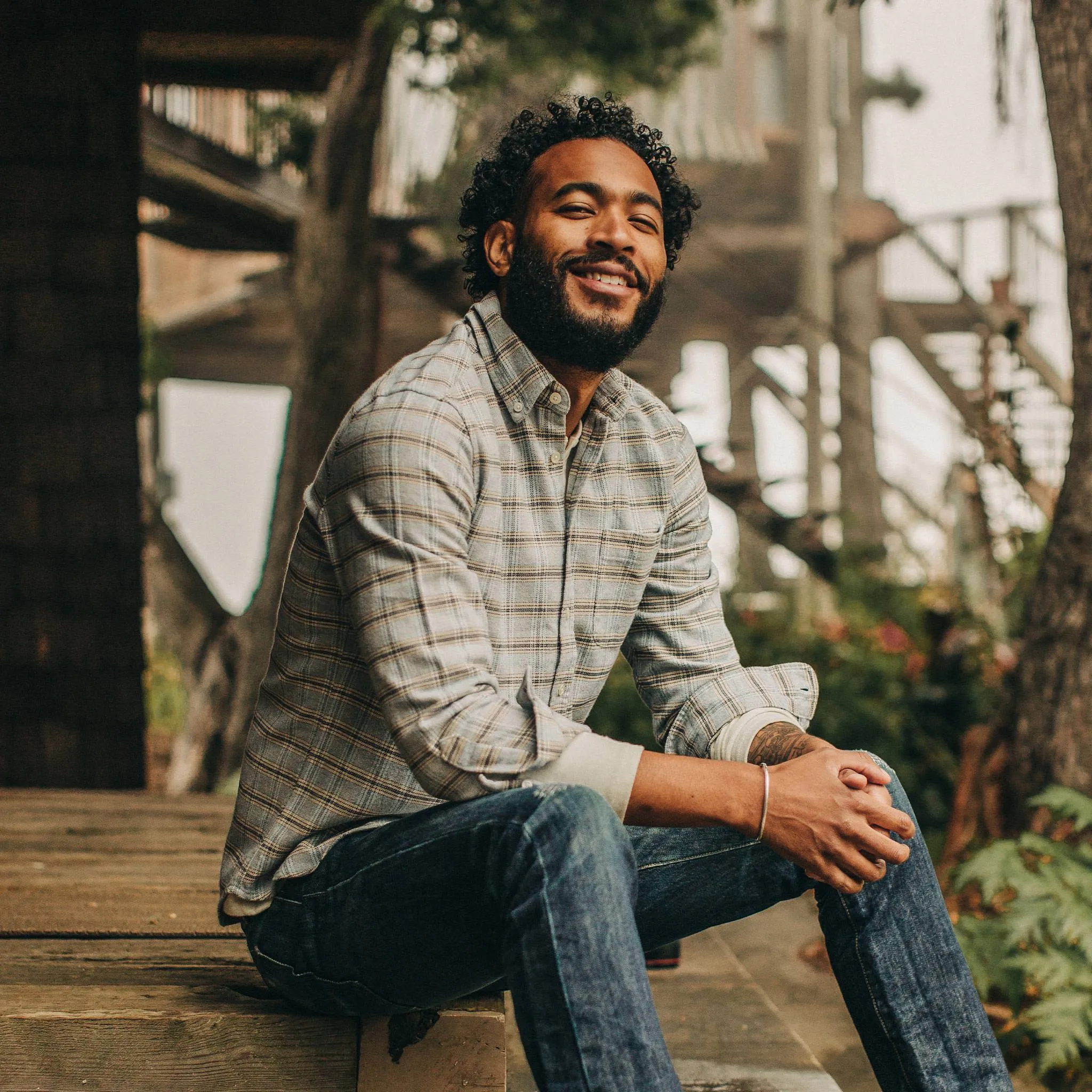 The Jack in Sky Plaid sold by Taylor Stitch product image thumbnail 5