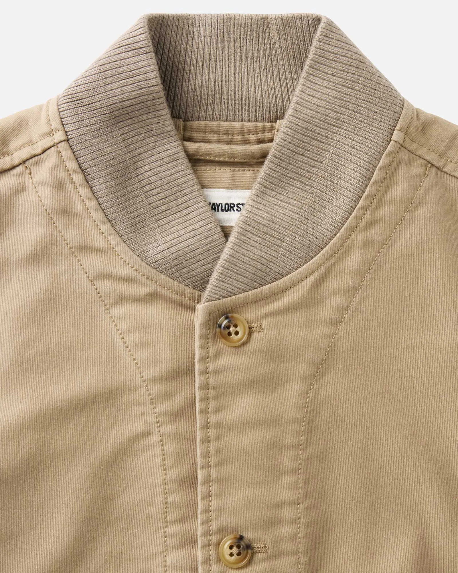 The Clark Bomber in Khaki Bedford Cord sold by Taylor Stitch product image thumbnail 4