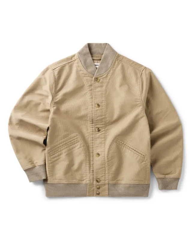 The Clark Bomber in Khaki Bedford Cord made by Taylor Stitch