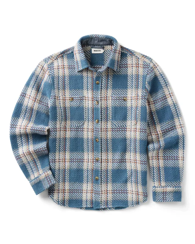 The Cutter Overshirt in Ocean Plaid made by Taylor Stitch