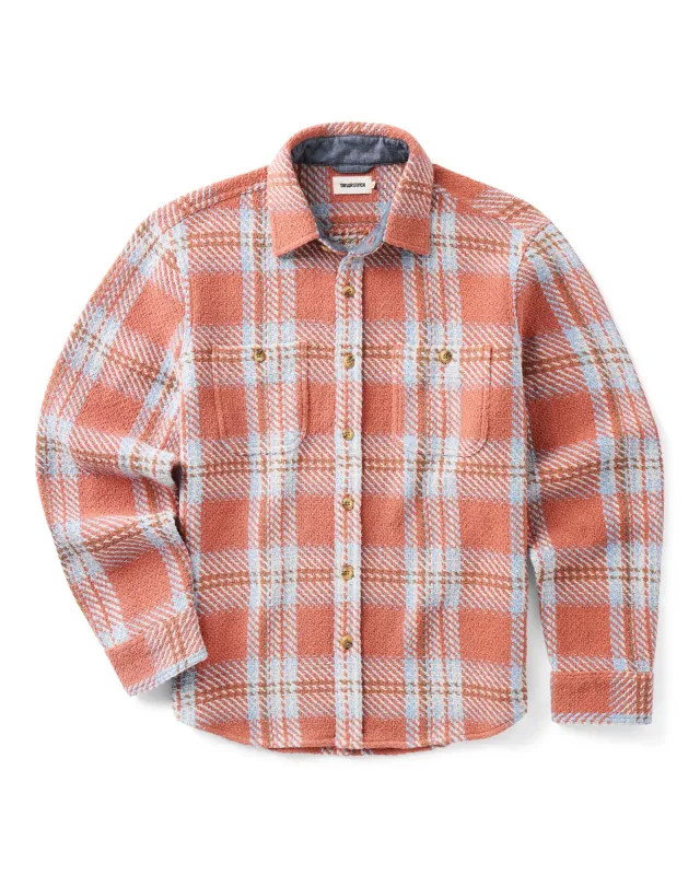 The Cutter Overshirt in Salmon Plaid made by Taylor Stitch