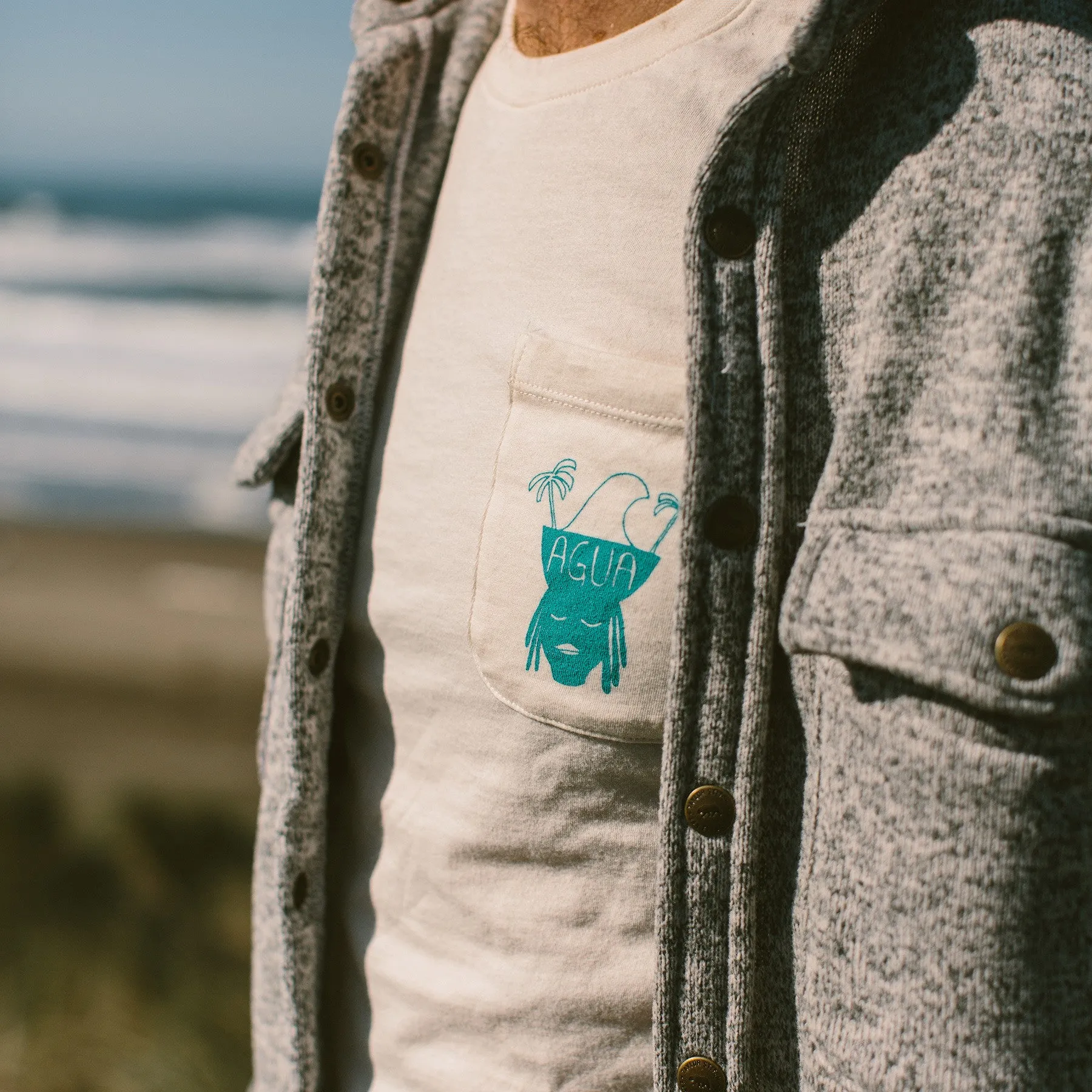 The Heavy Bag Tee in Agua Print sold by Taylor Stitch product image thumbnail 3