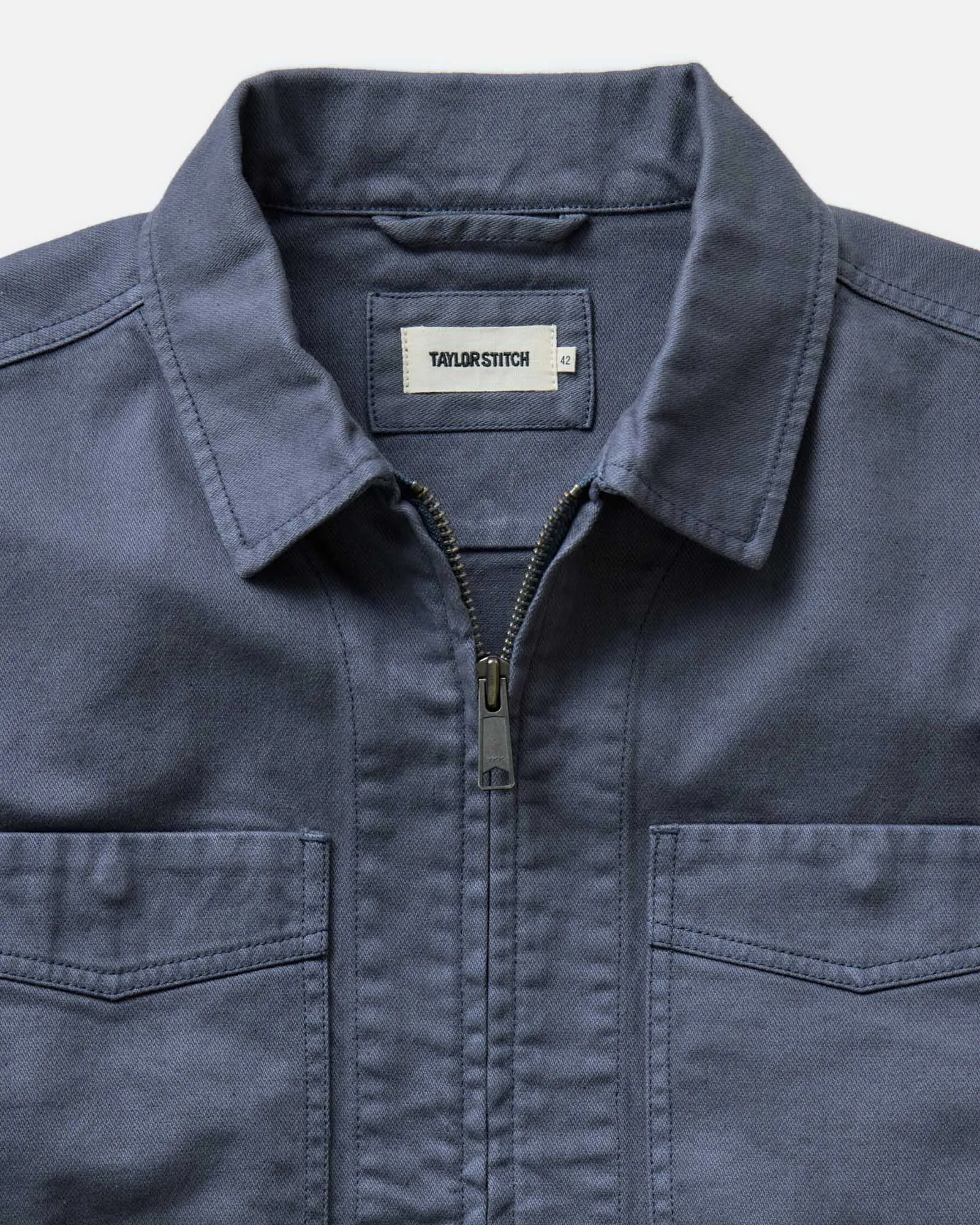 The Station Jacket in Petrol Blue Broken Twill sold by Taylor Stitch product image thumbnail 5