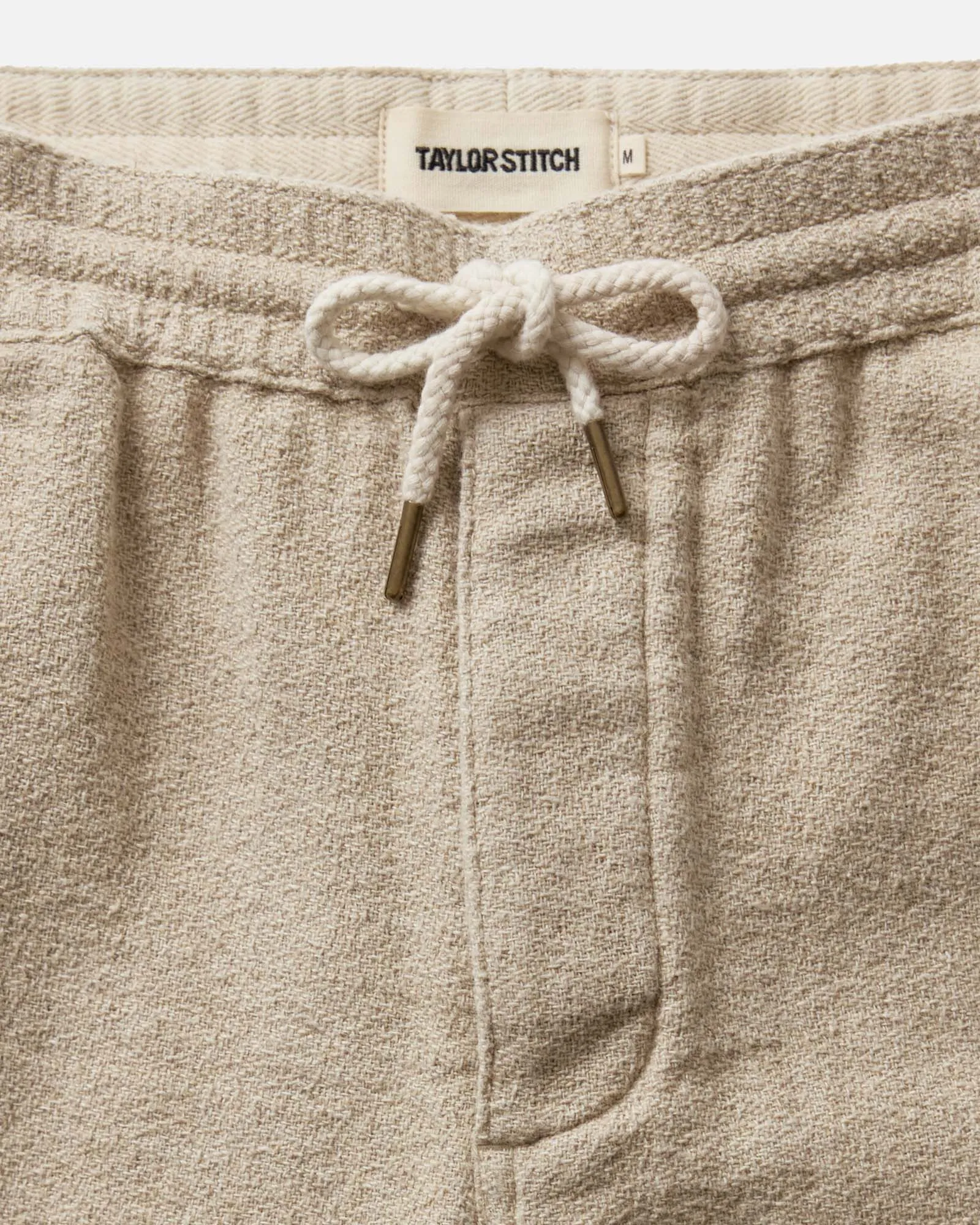 The Apres Short in Heather Oat Crepe sold by Taylor Stitch product image thumbnail 4