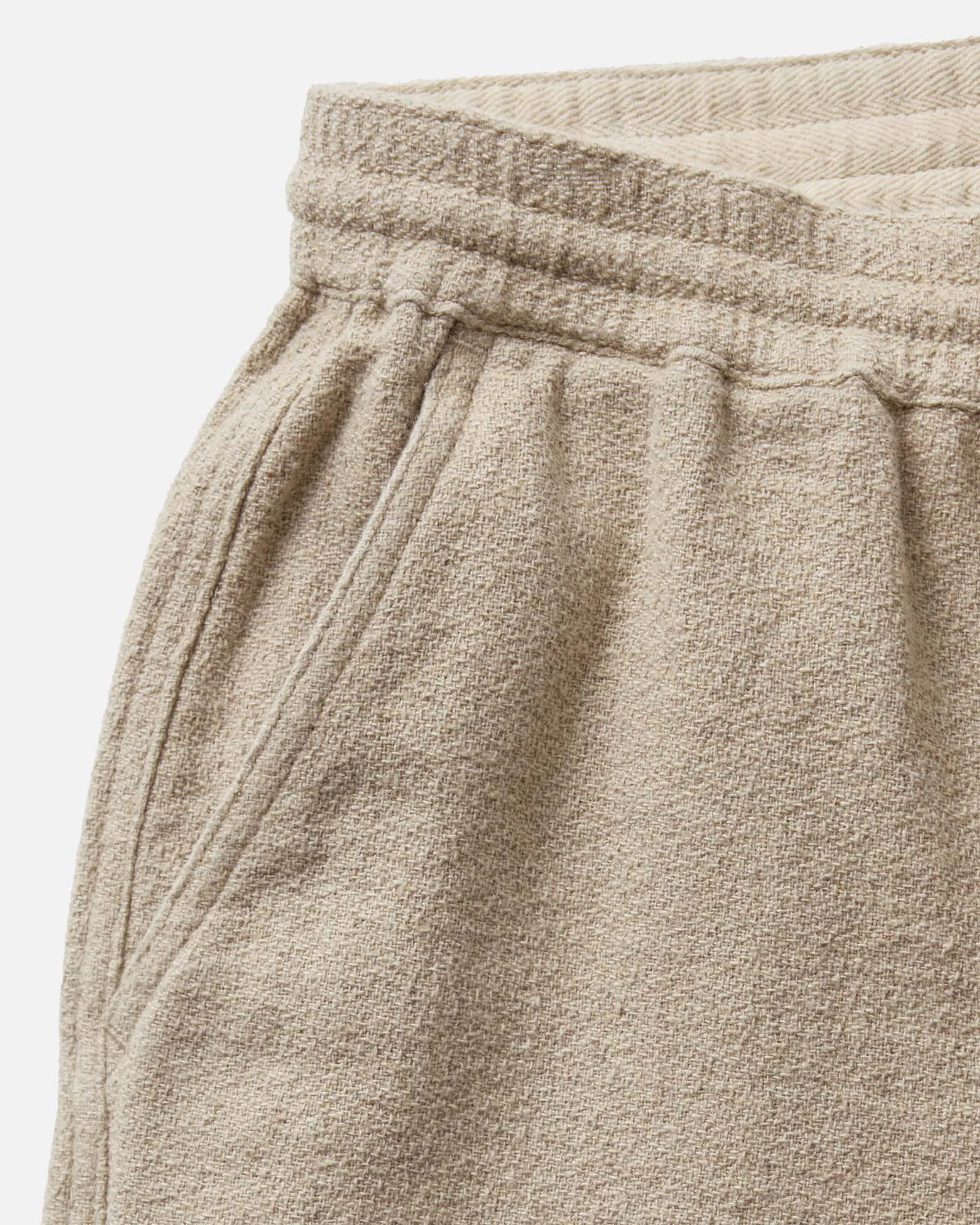 The Apres Short in Heather Oat Crepe sold by Taylor Stitch product image thumbnail 5