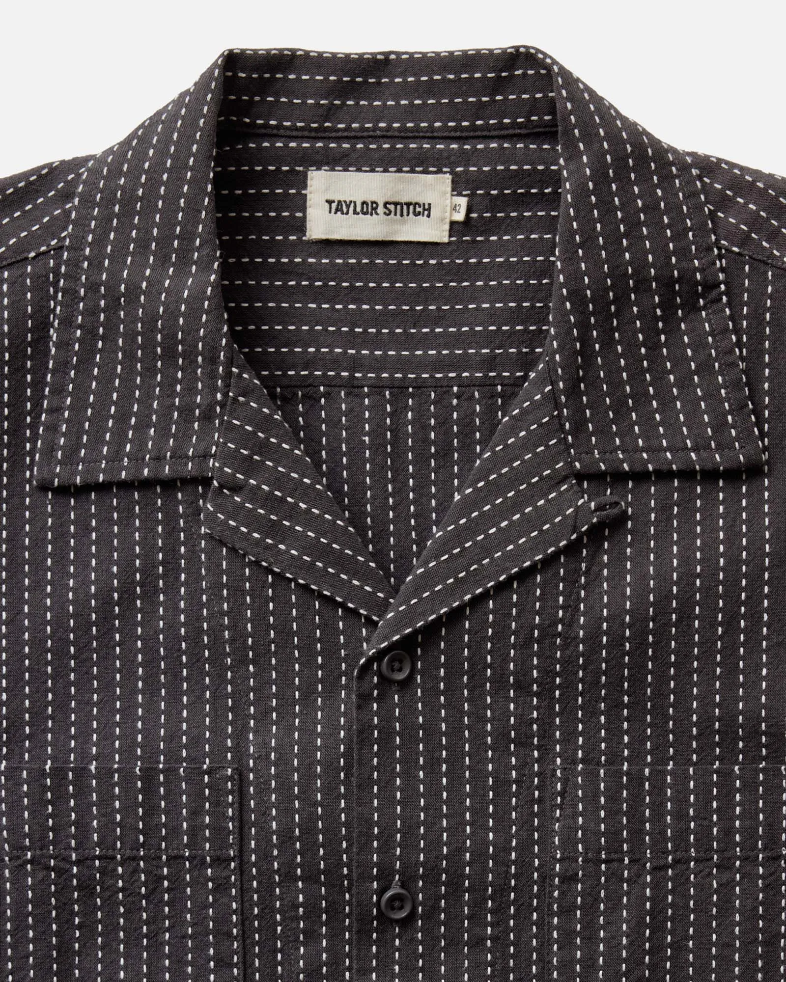The Conrad Shirt in Pickstitch Stripe Dobby sold by Taylor Stitch product image thumbnail 4