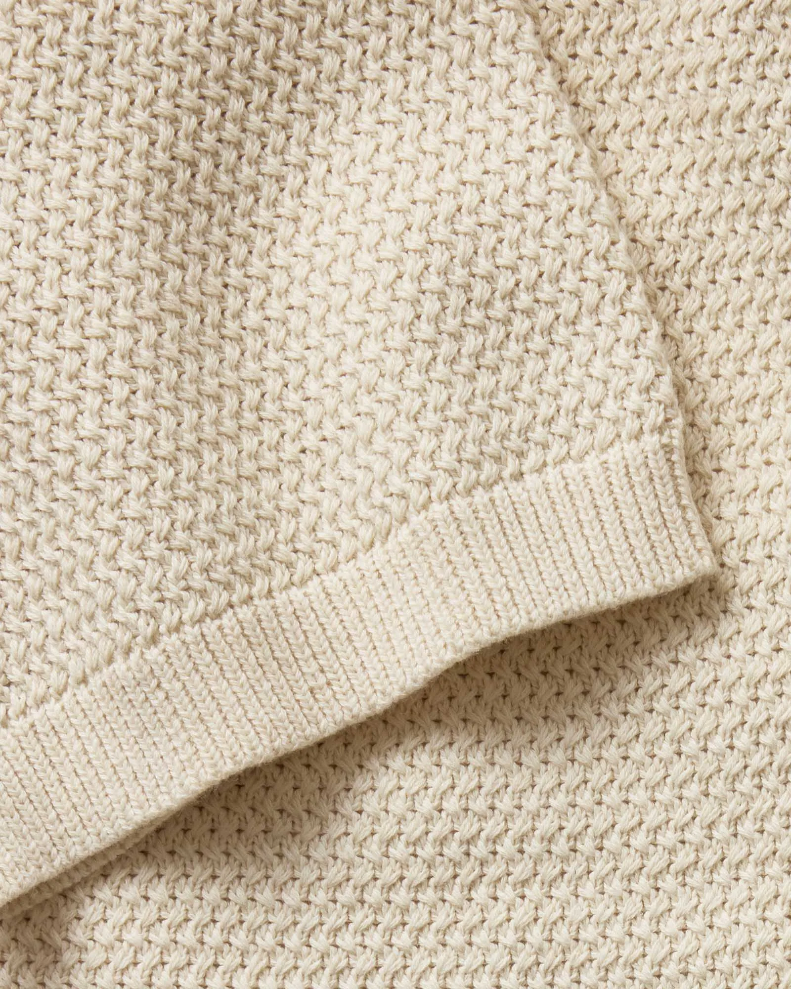 The Button Down Polo in Heather Oat Crochet sold by Taylor Stitch product image thumbnail 5