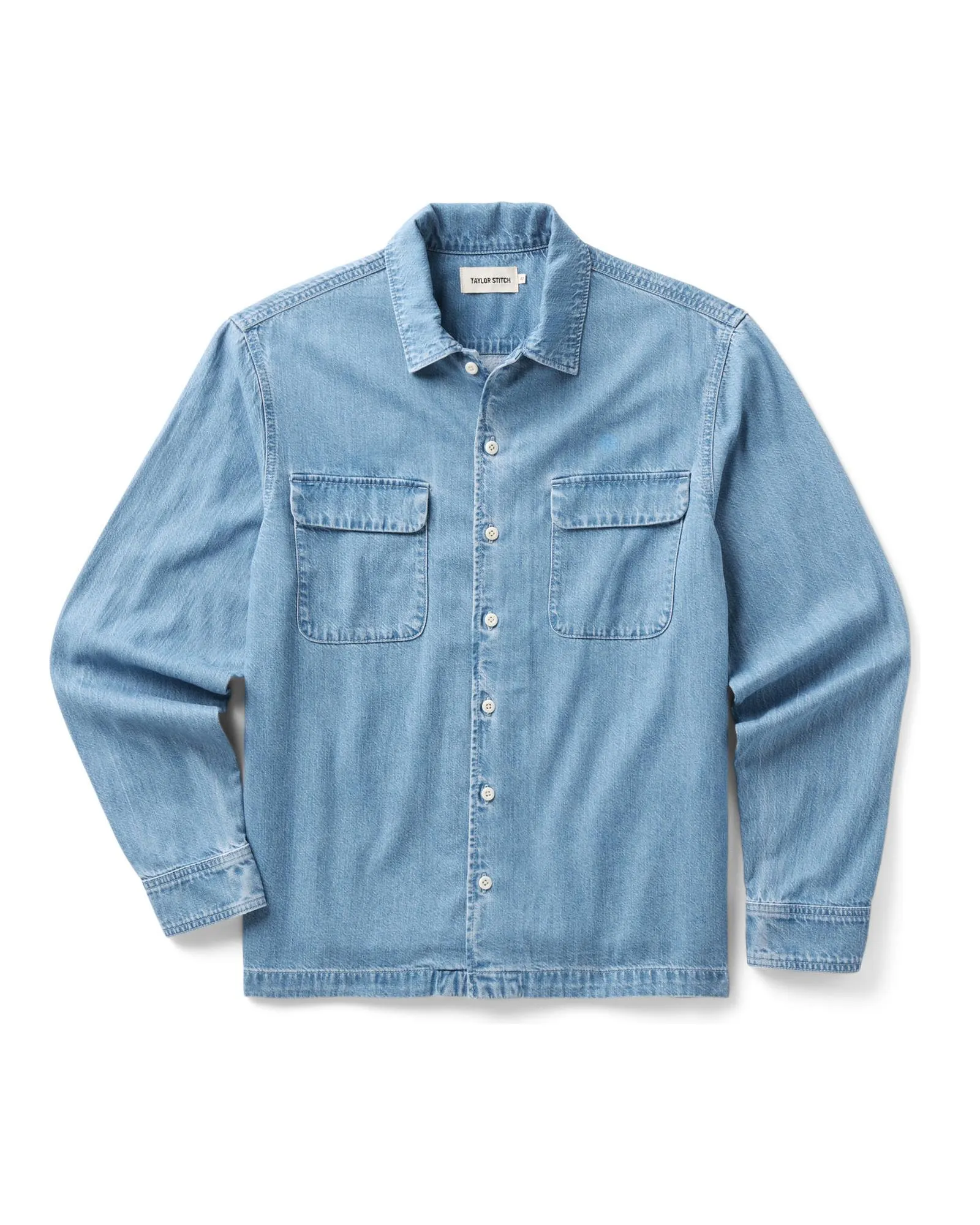 The Shore Shirt in Washed Indigo Twill sold by Taylor Stitch product image thumbnail 5