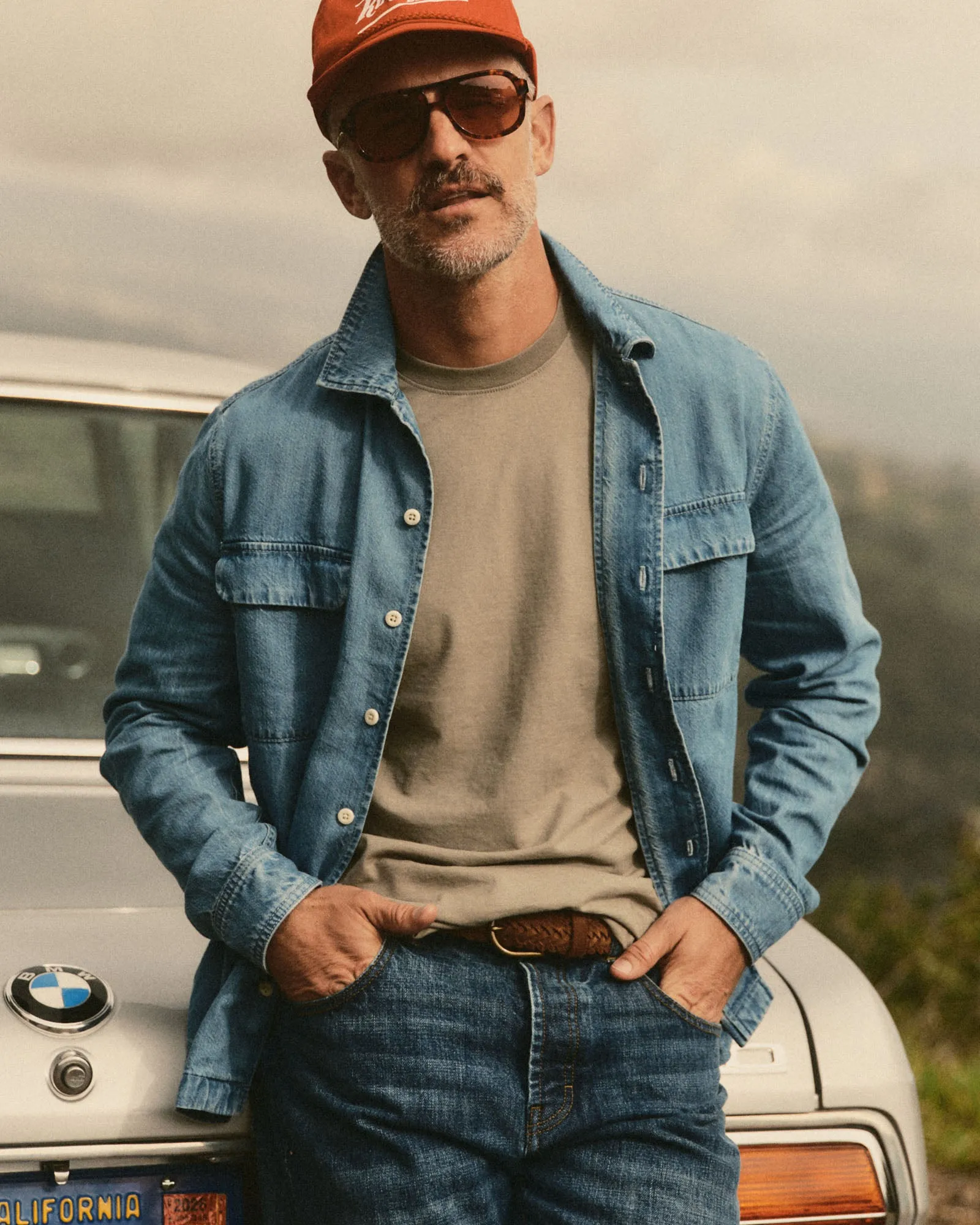 The Shore Shirt in Washed Indigo Twill sold by Taylor Stitch product image thumbnail 2
