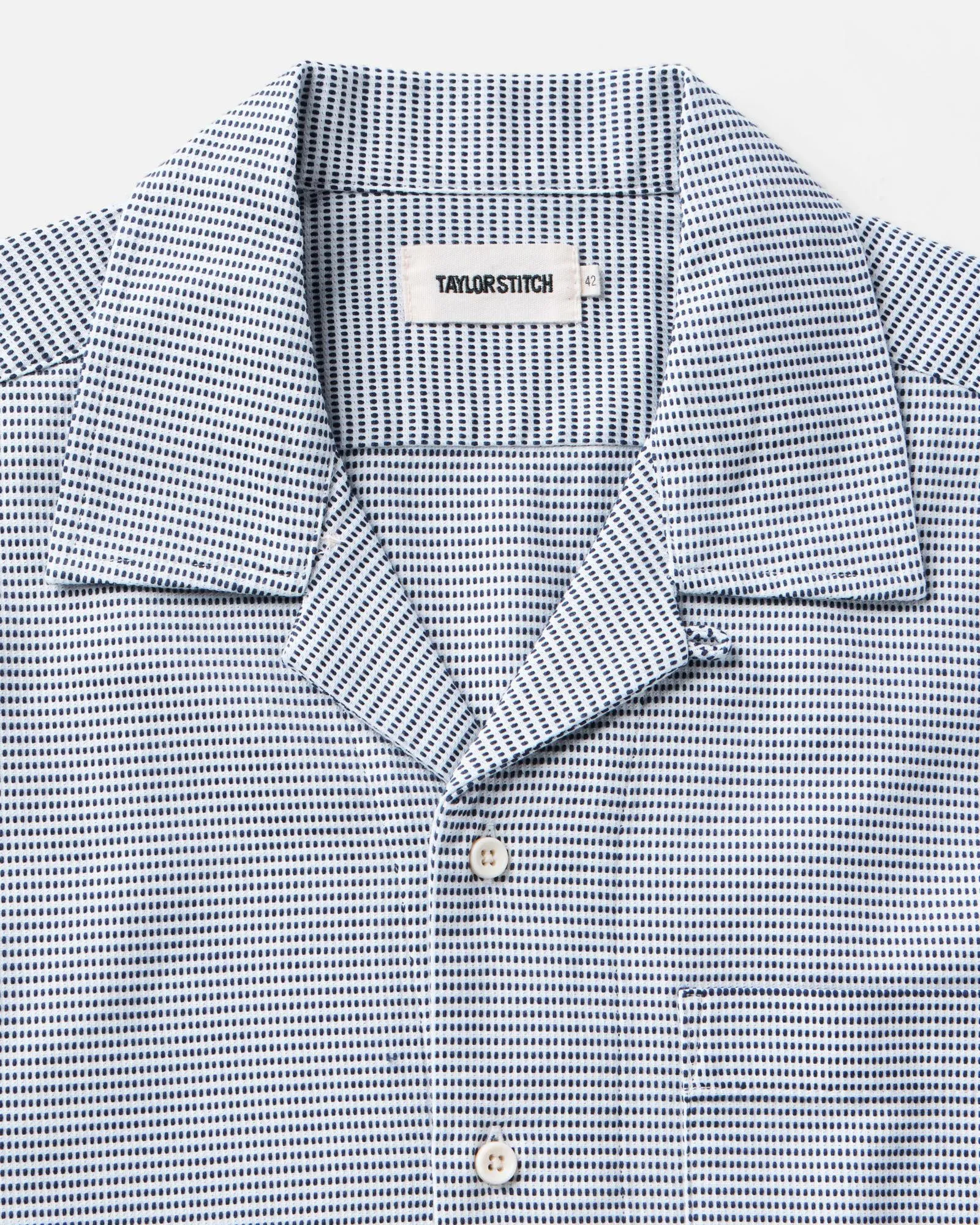 The Hawthorne Shirt in Blue Pin Dot Dobby sold by Taylor Stitch product image thumbnail 3
