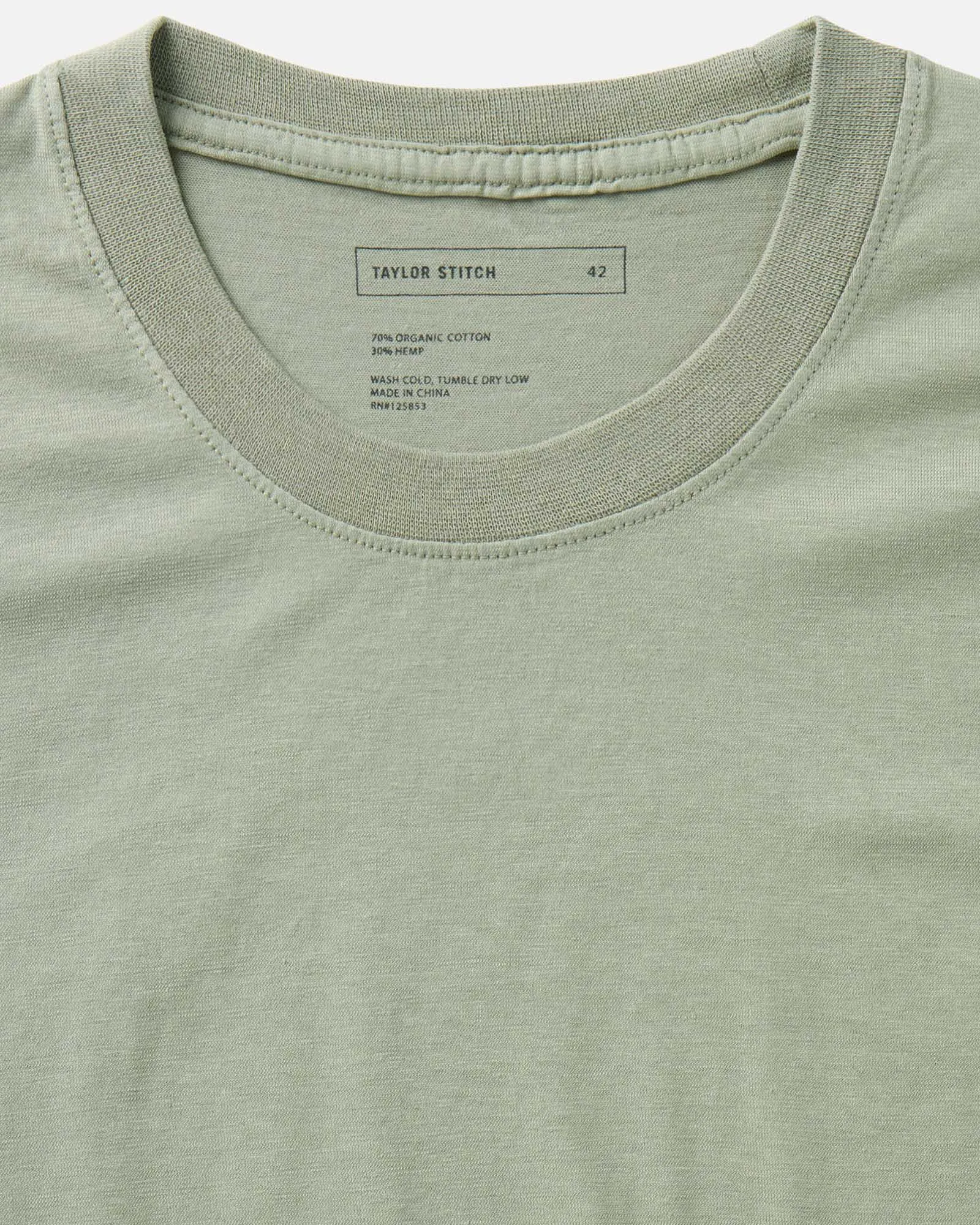 The Cotton Hemp Tee in Sage sold by Taylor Stitch product image thumbnail 4