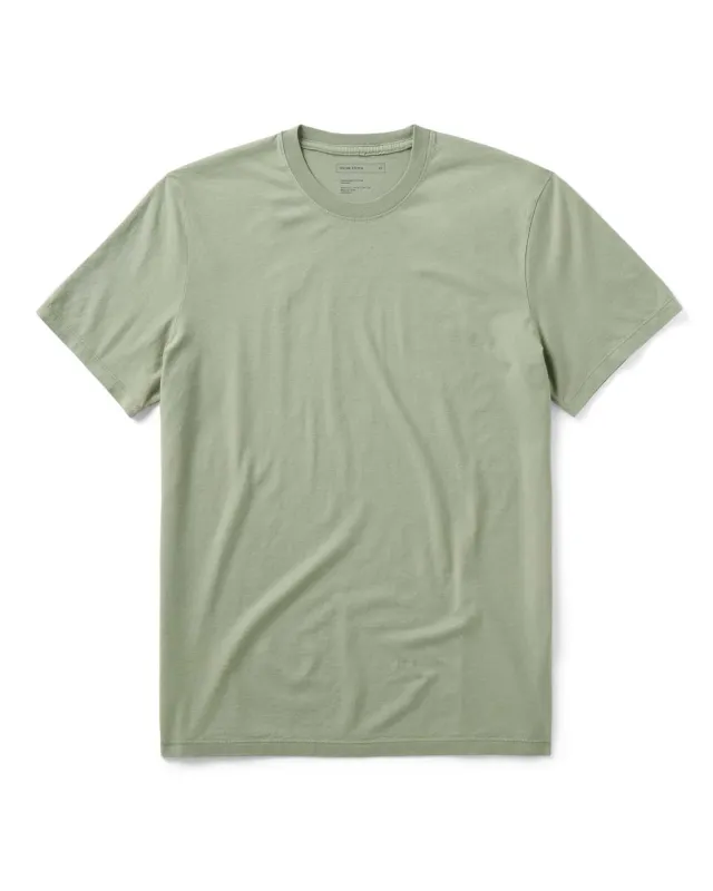 The Cotton Hemp Tee in Sage made by Taylor Stitch