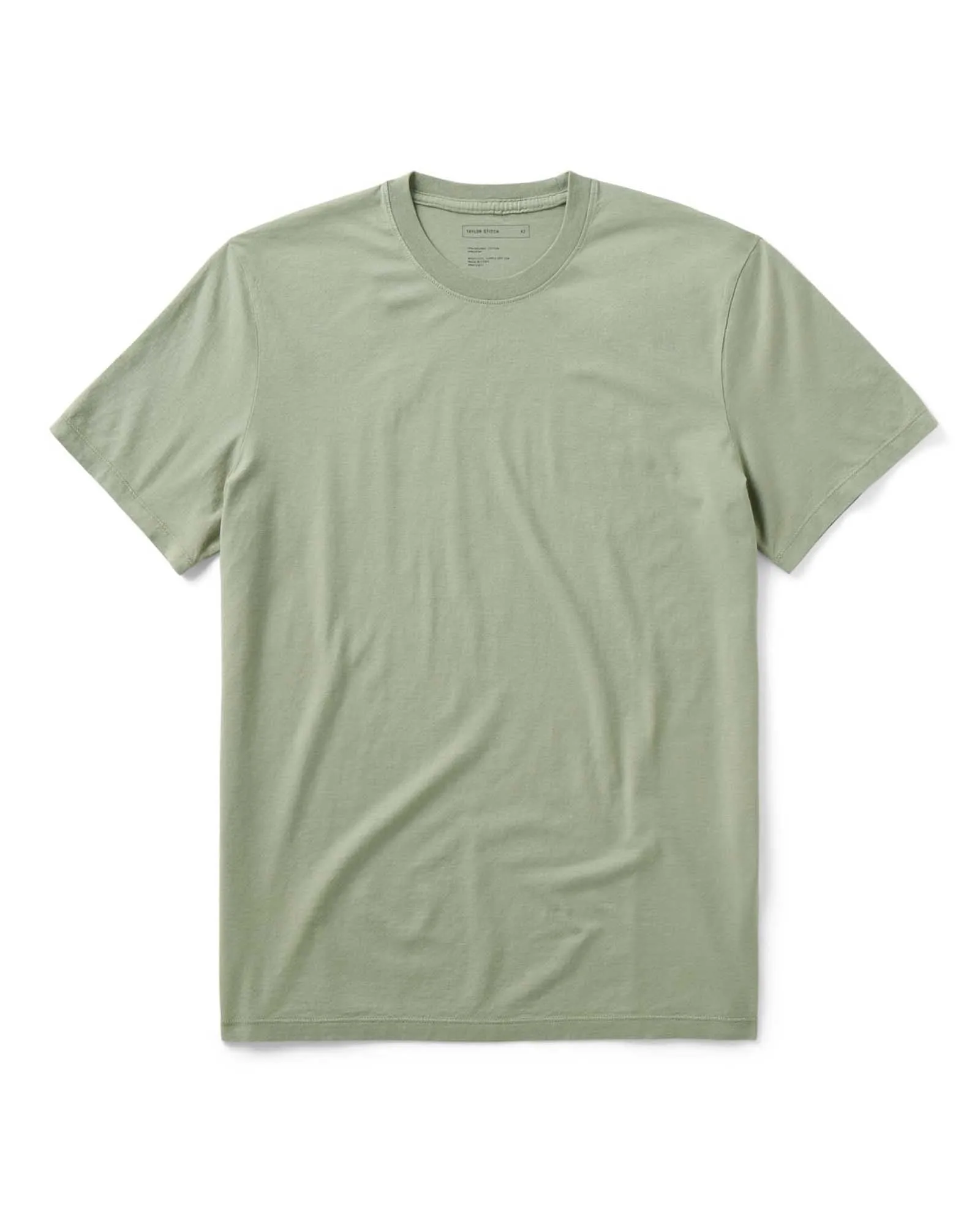 The Cotton Hemp Tee in Sage sold by Taylor Stitch