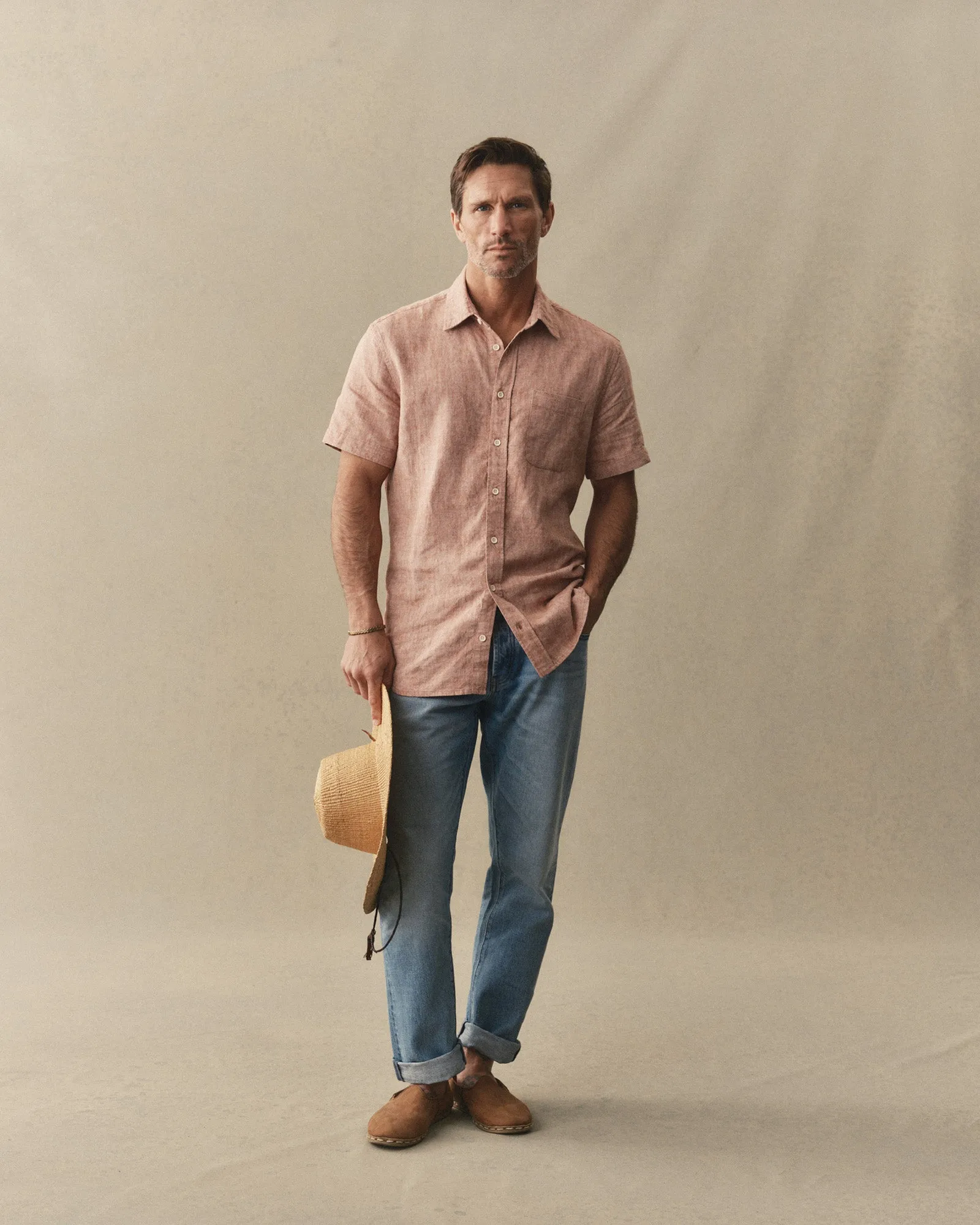 The Short Sleeve California in Desert Hemp sold by Taylor Stitch product image thumbnail 3