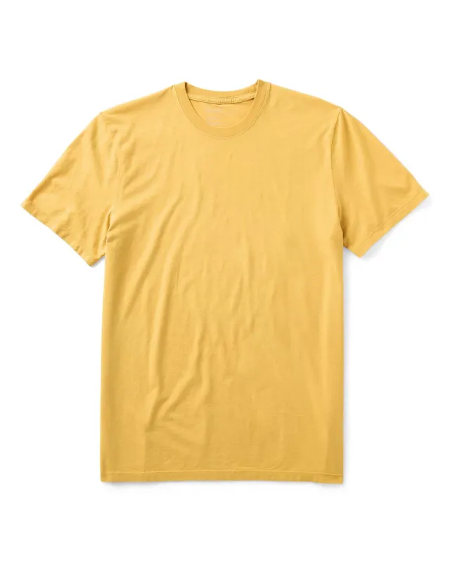 The Cotton Hemp Tee in Goldfinch made by Taylor Stitch